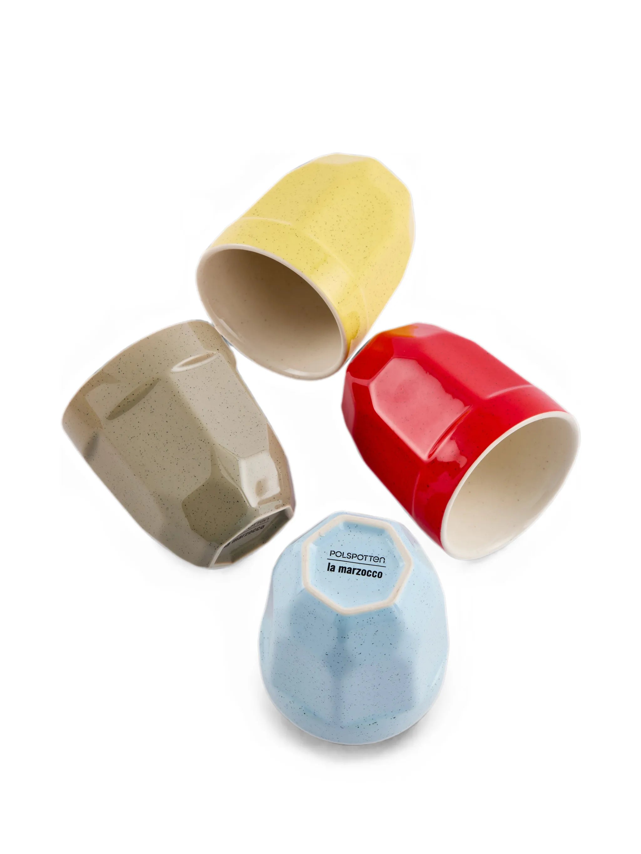 x La Marzocco Polygon latte cups