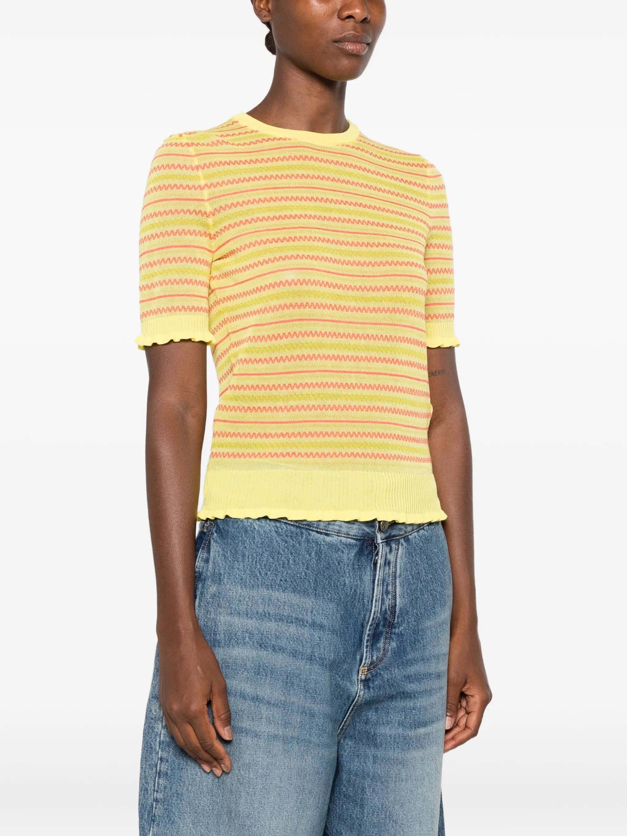 Fair Isle sheer top