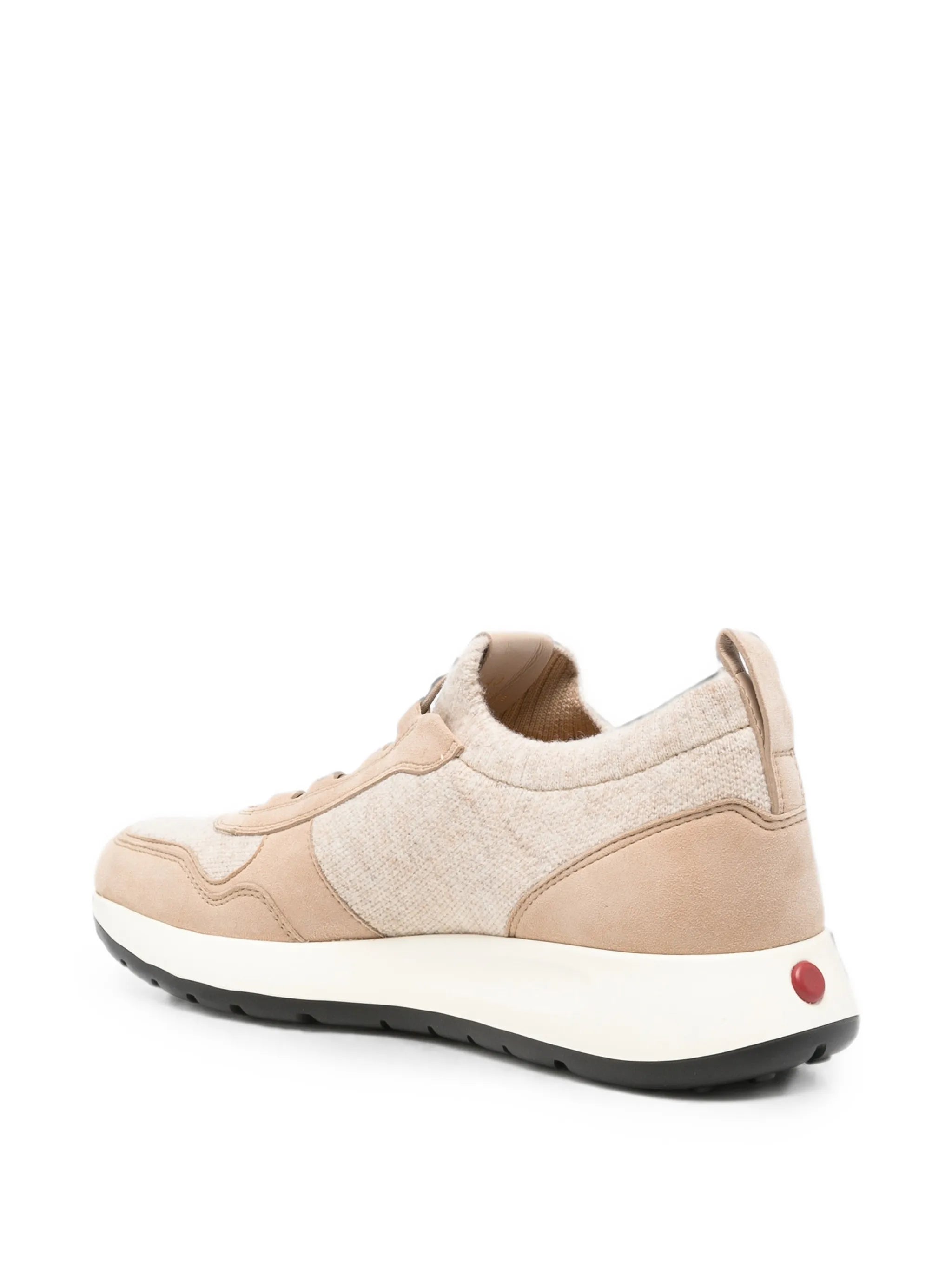 Red Dot socks sneakers in knit and suede