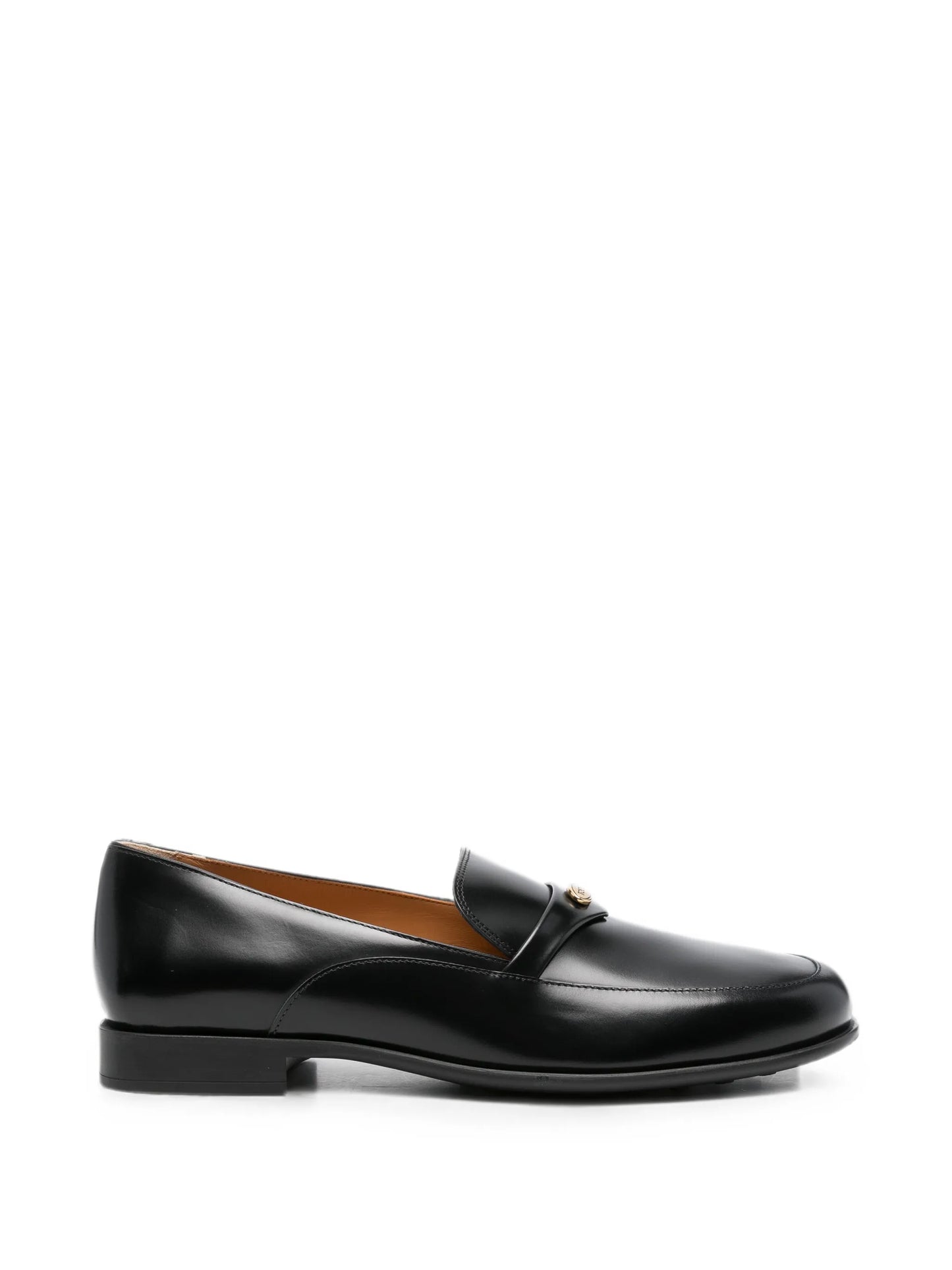 logo-plaque loafers