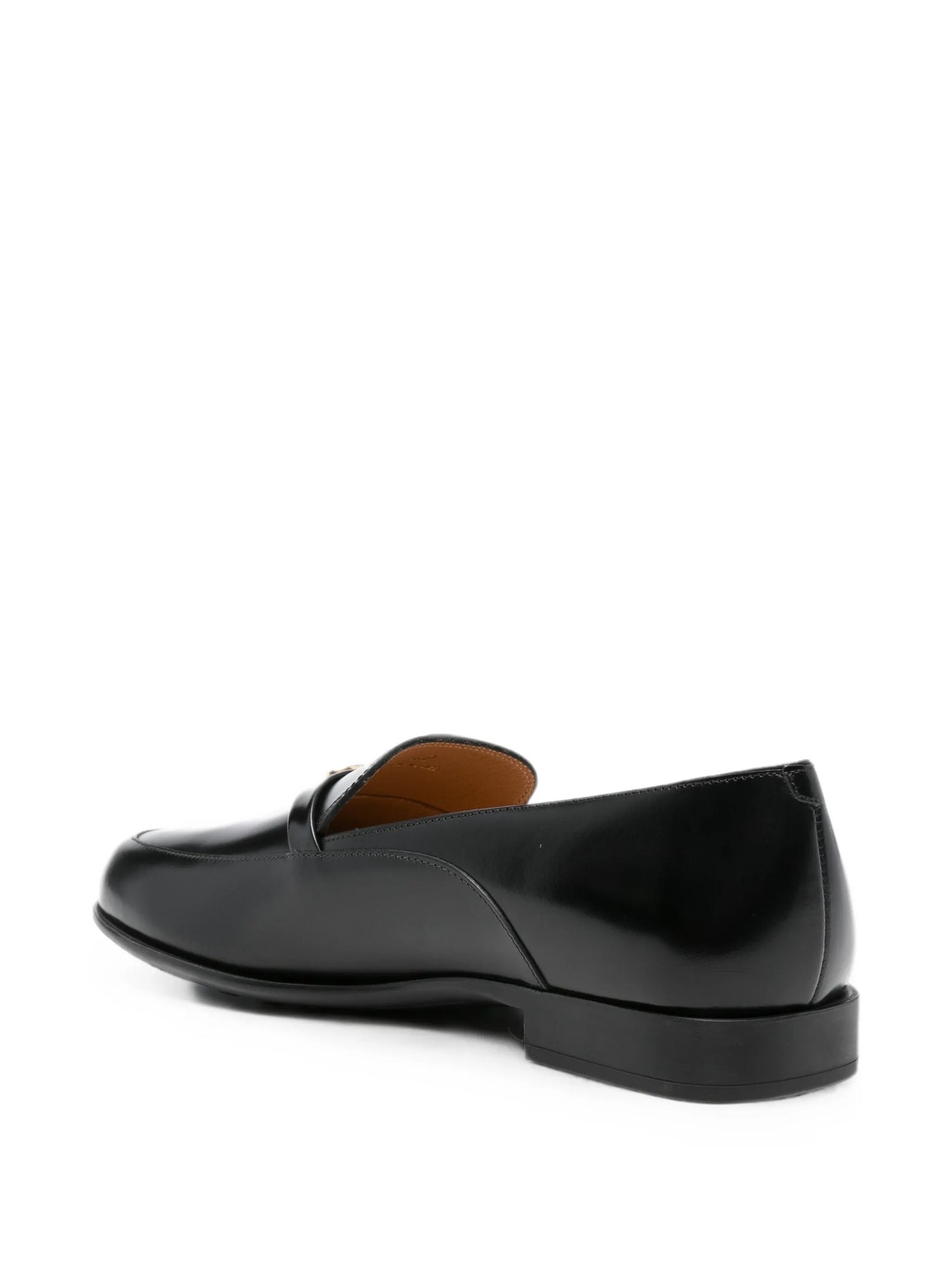 logo-plaque loafers