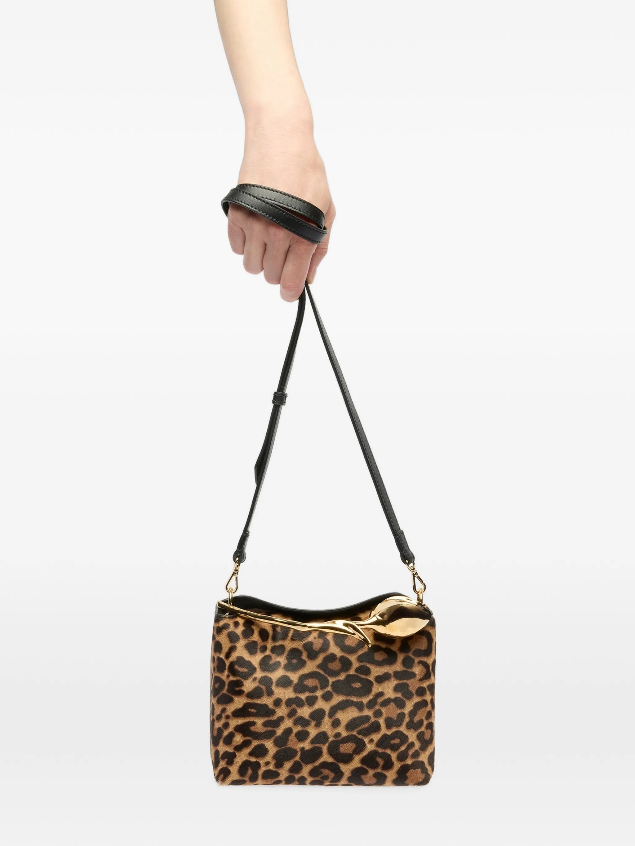 mini Bloom leopard-print tote bag