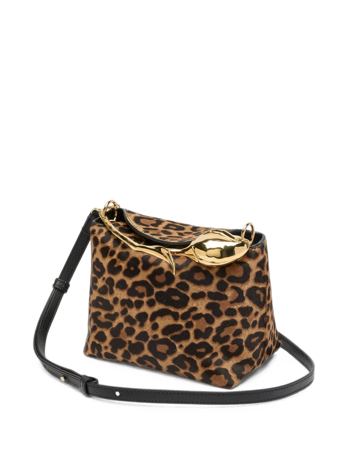 mini Bloom leopard-print tote bag