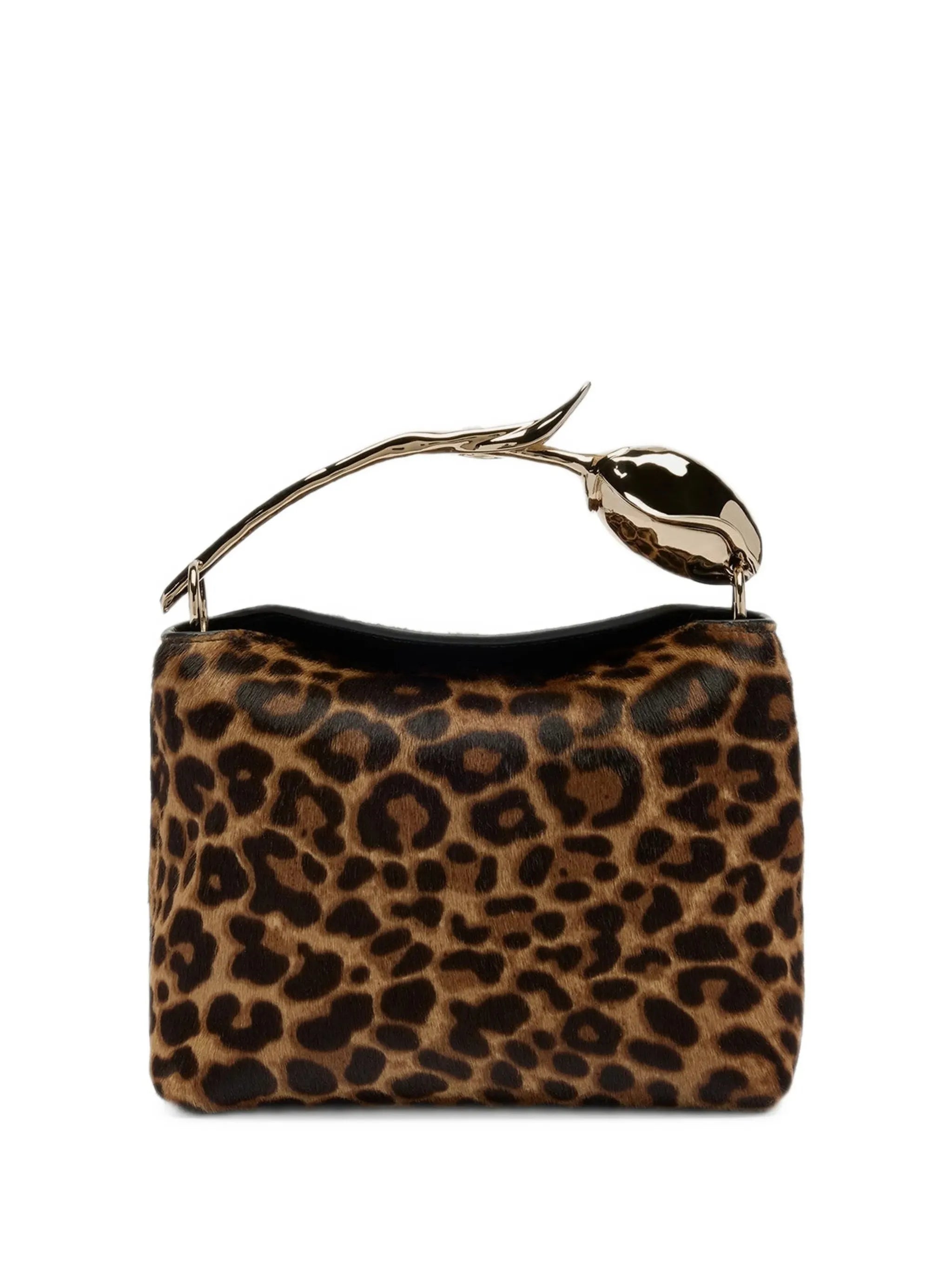 mini Bloom leopard-print tote bag