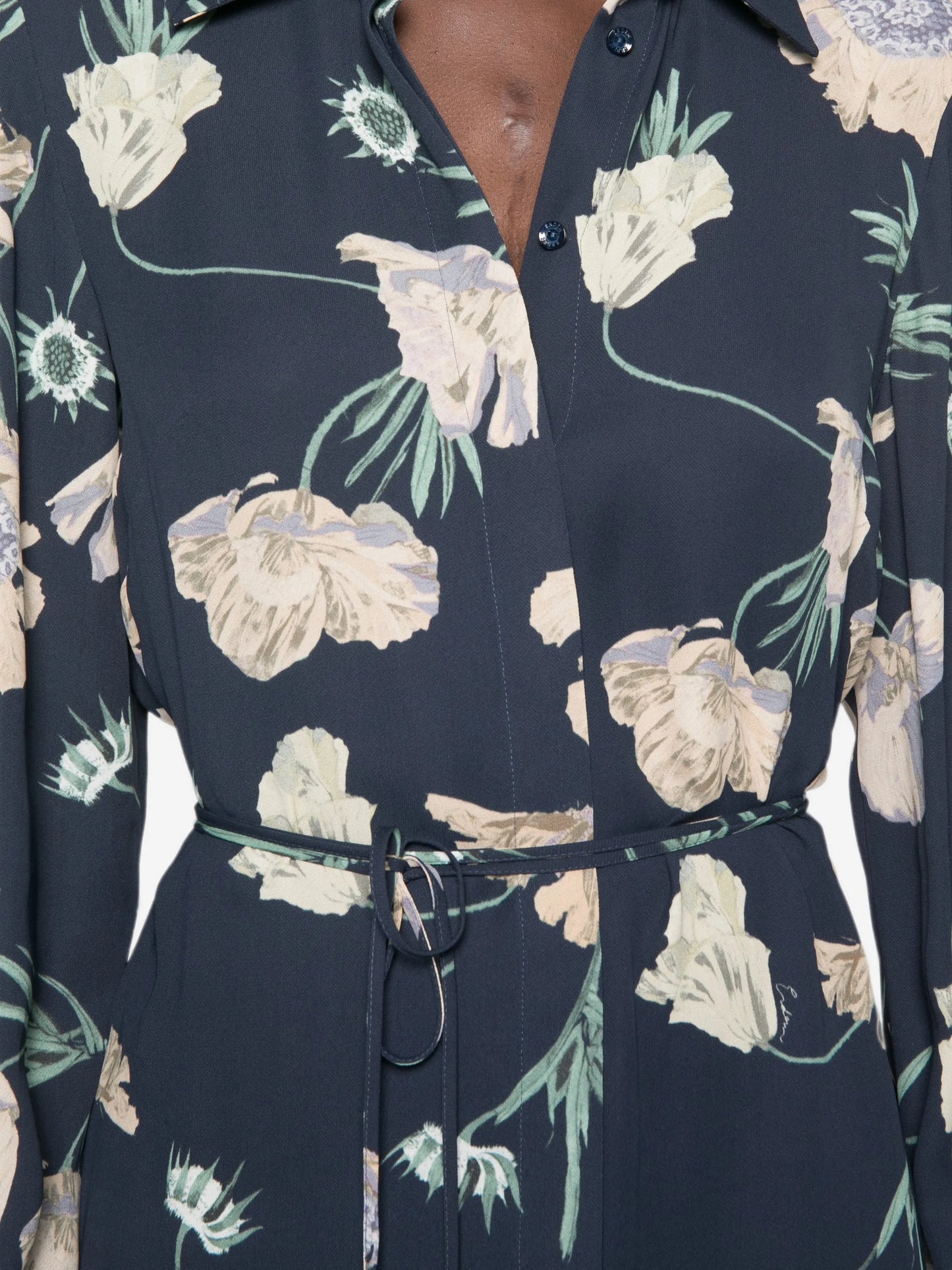 floral-print midi dress