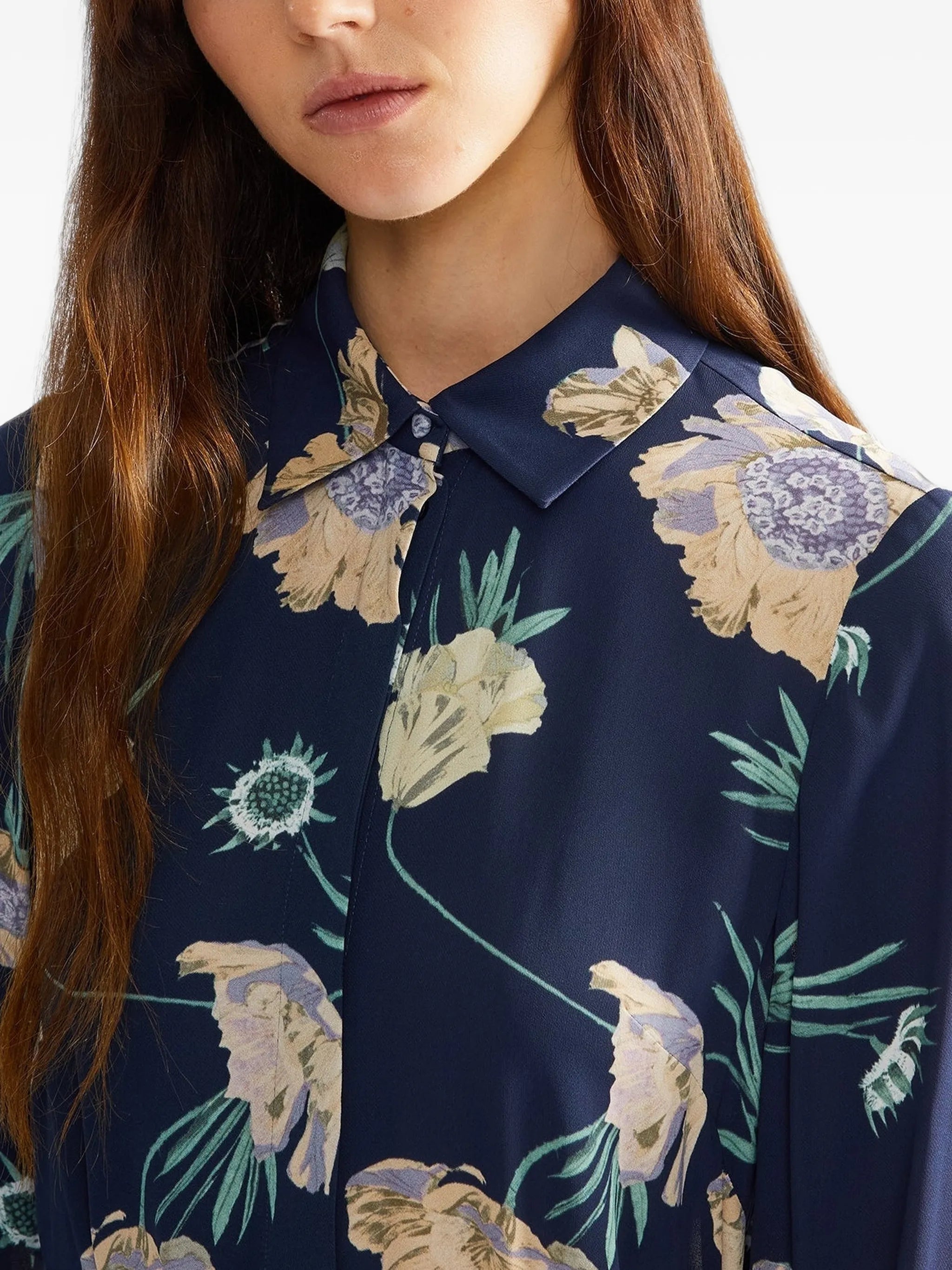 floral-print midi dress