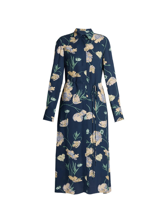 floral-print midi dress