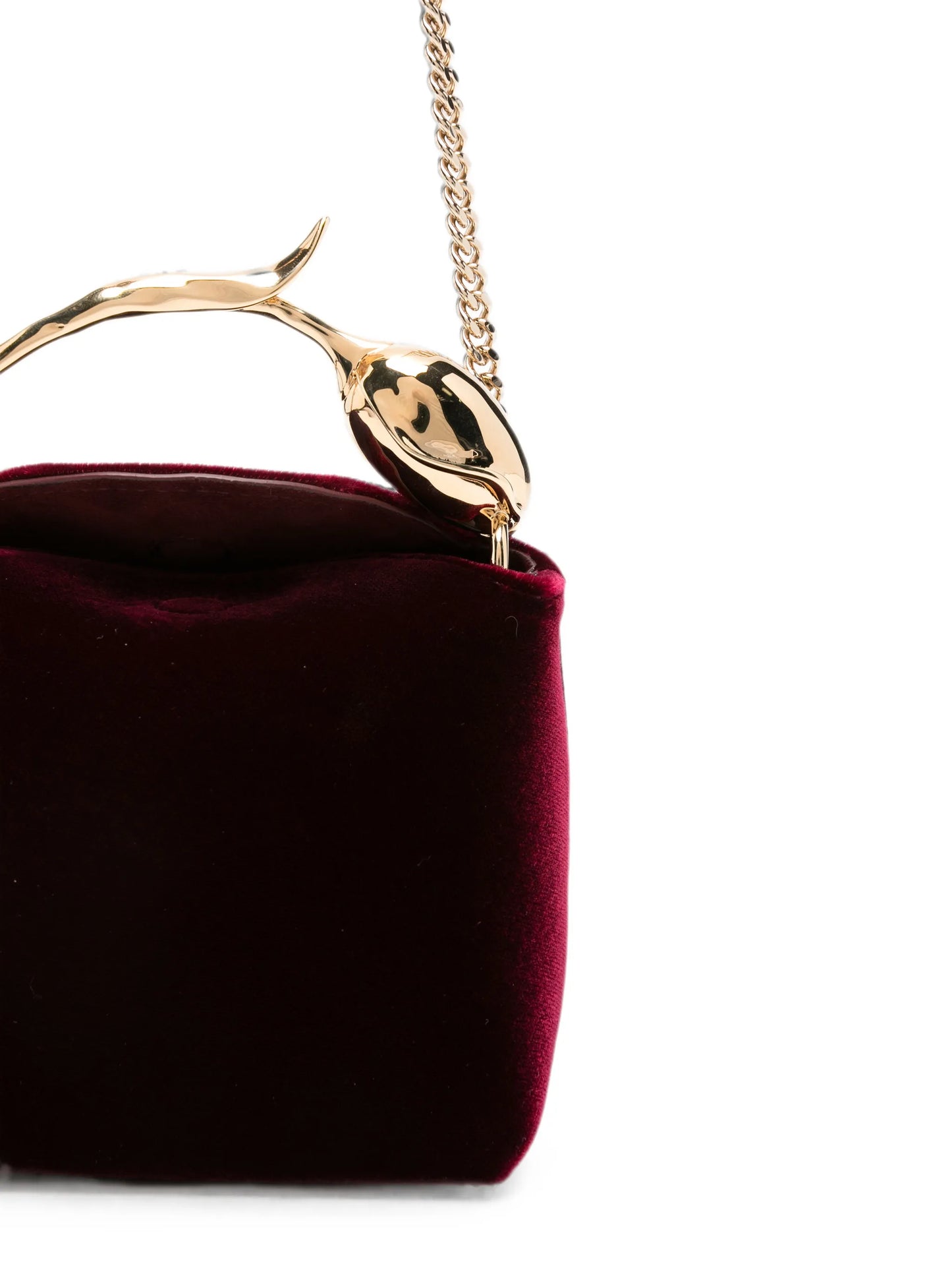 micro Bloom velvet tote bag