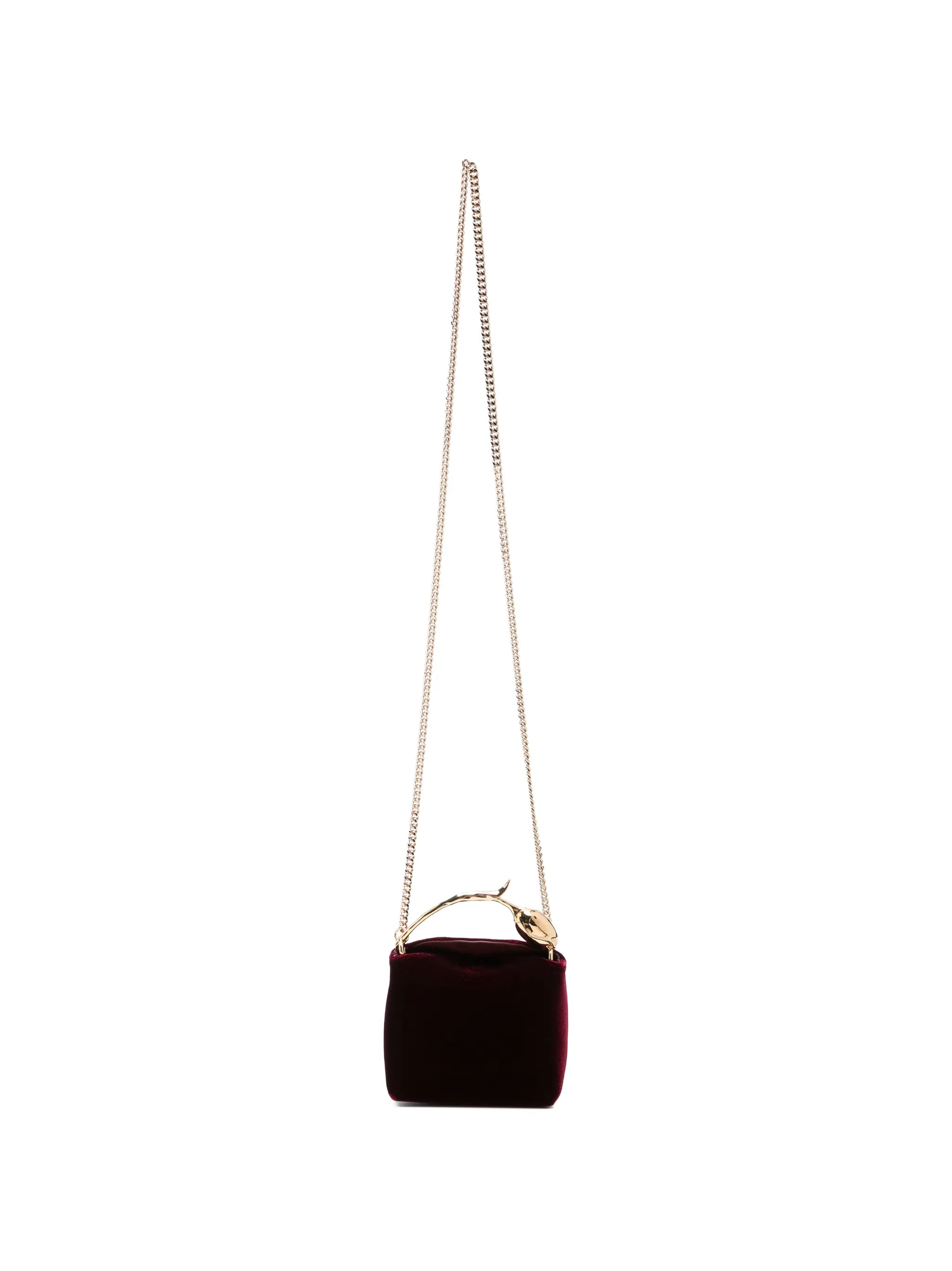 micro Bloom velvet tote bag