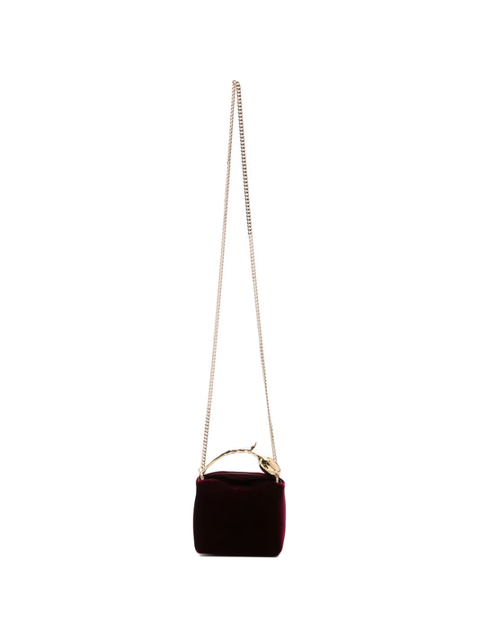 micro Bloom velvet tote bag