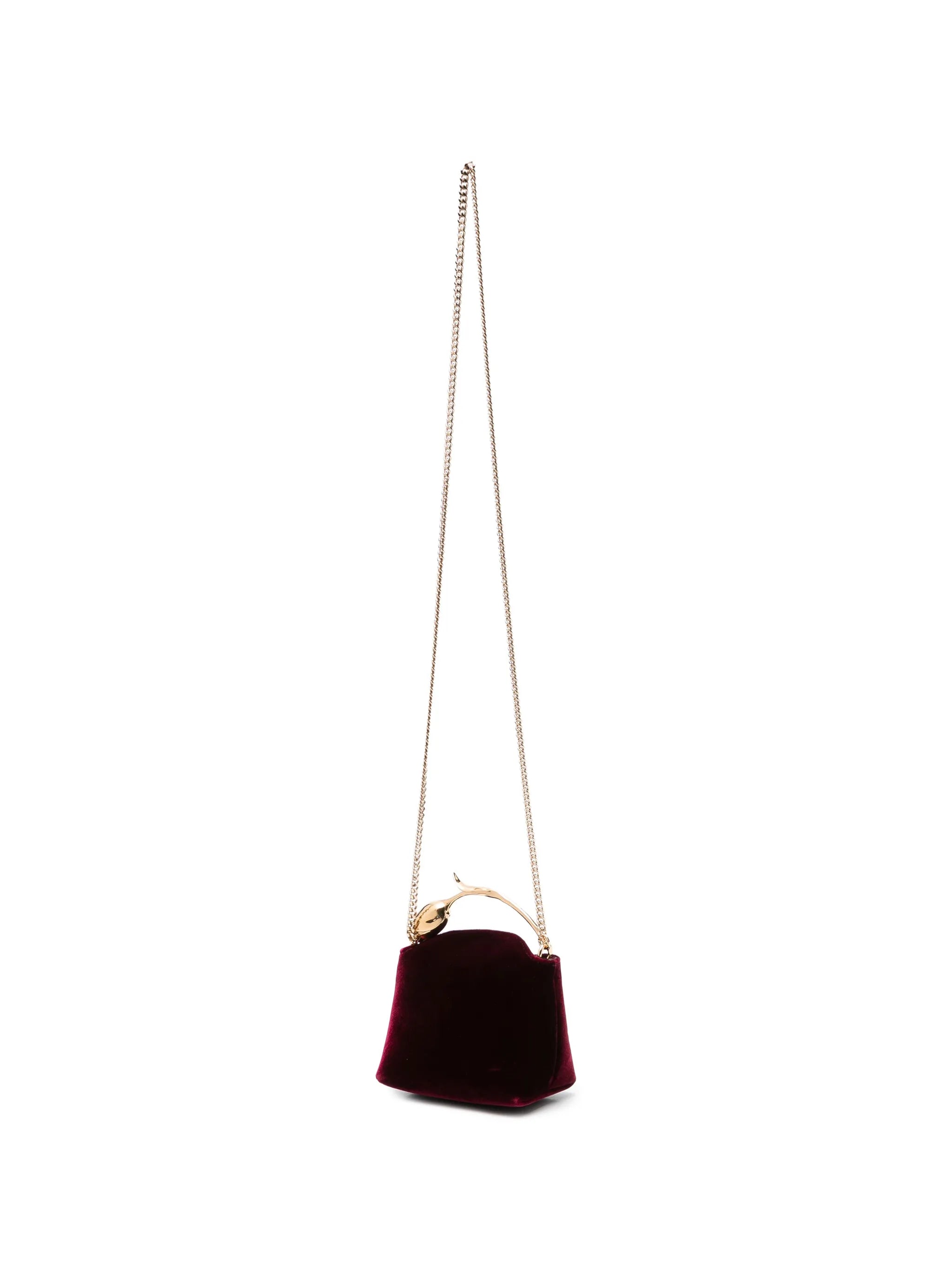 micro Bloom velvet tote bag