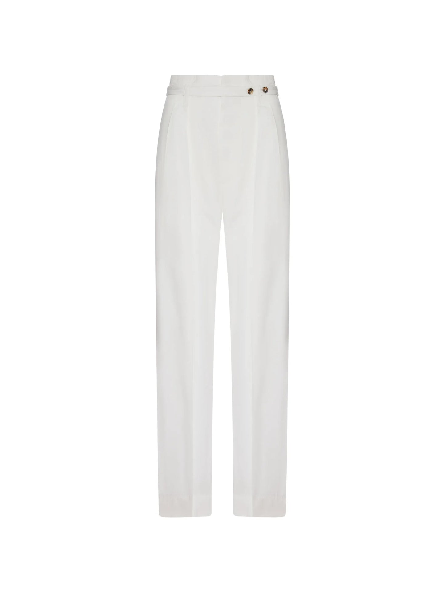 button-embellishment tailored trousers