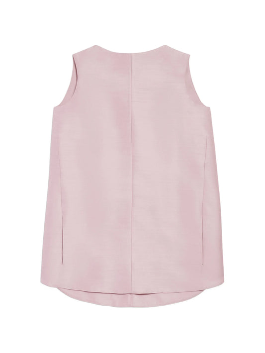 sleeveless A-line mini dress