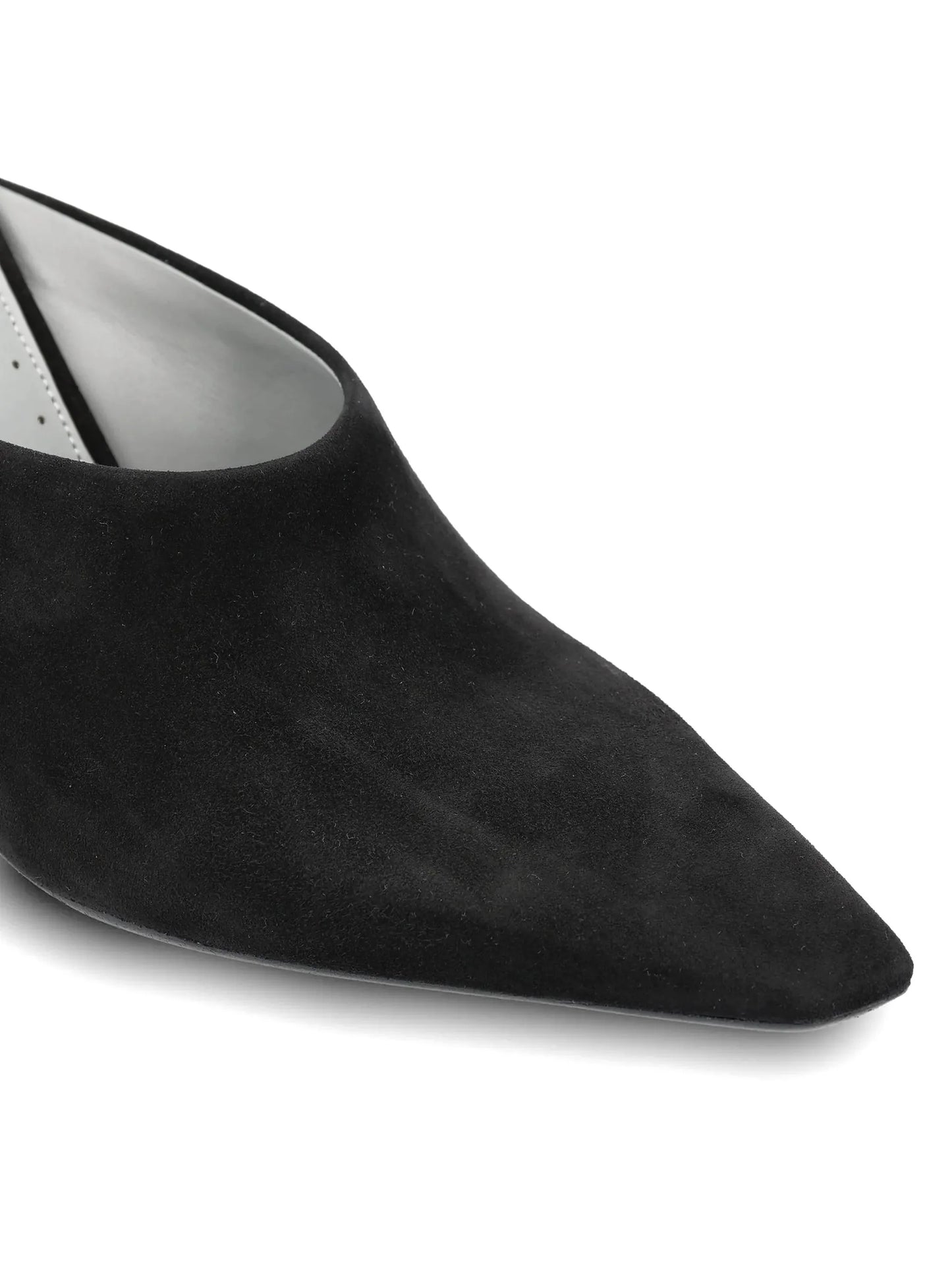 Duchesse pointed-toe mules
