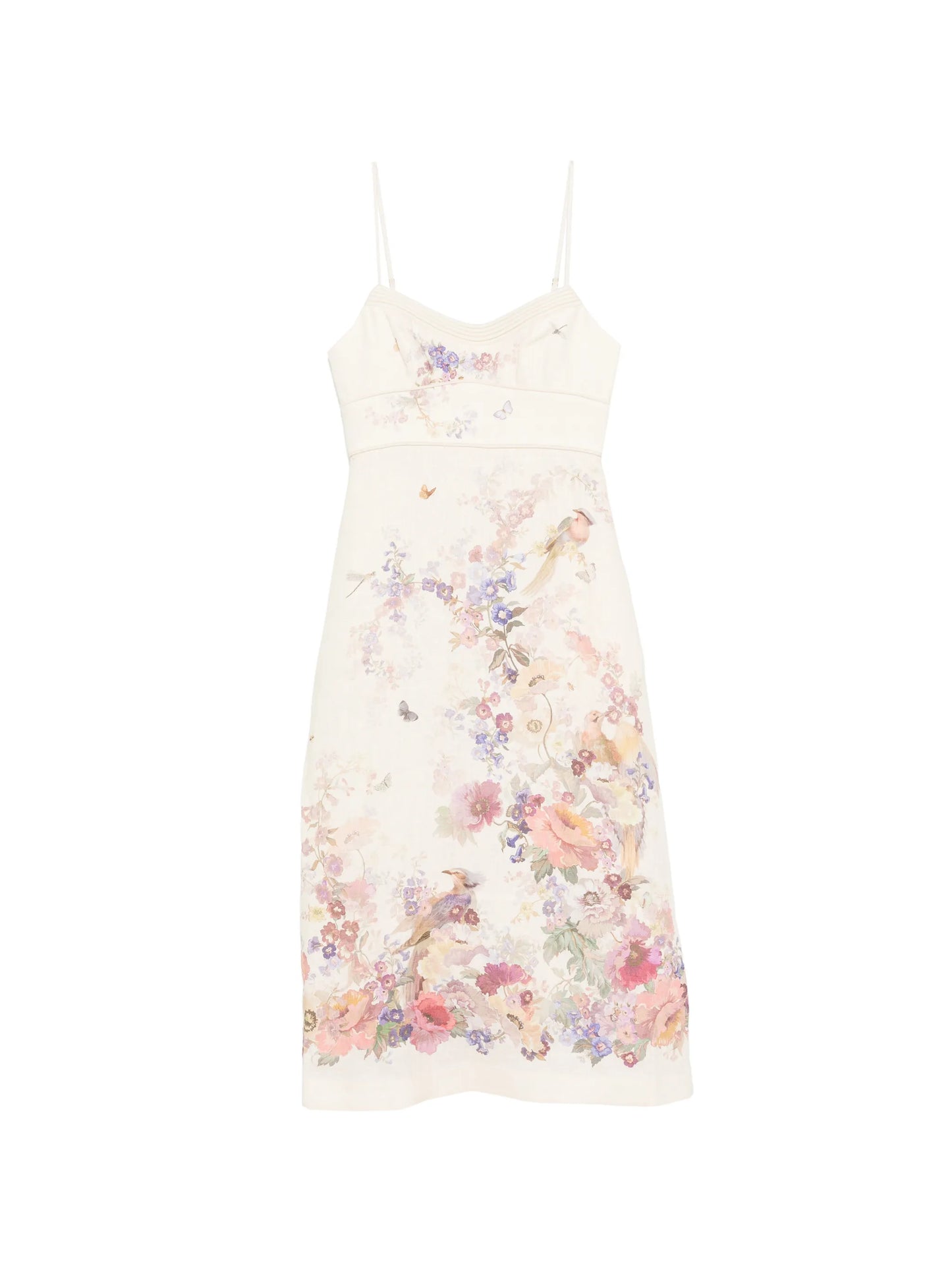 floral-print midi dress