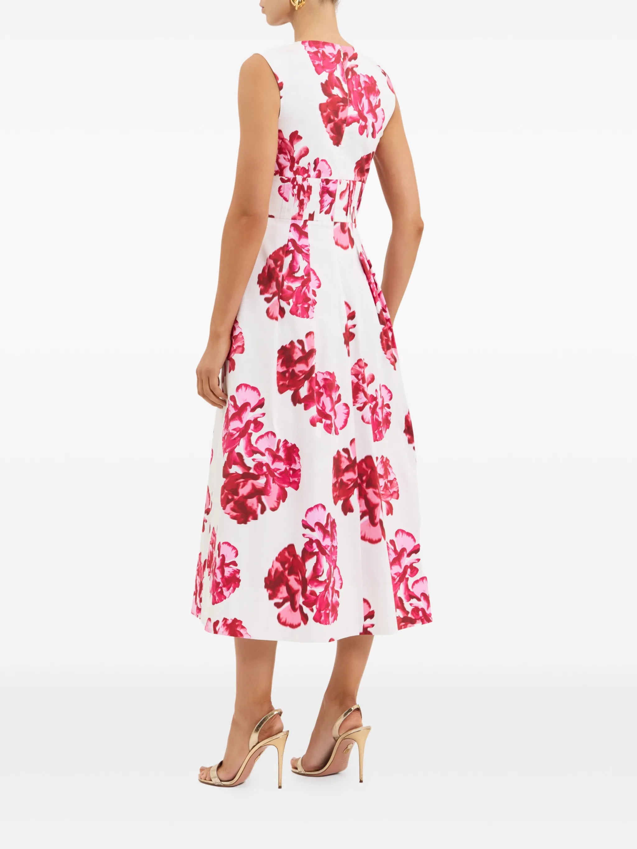 Damask midi dress