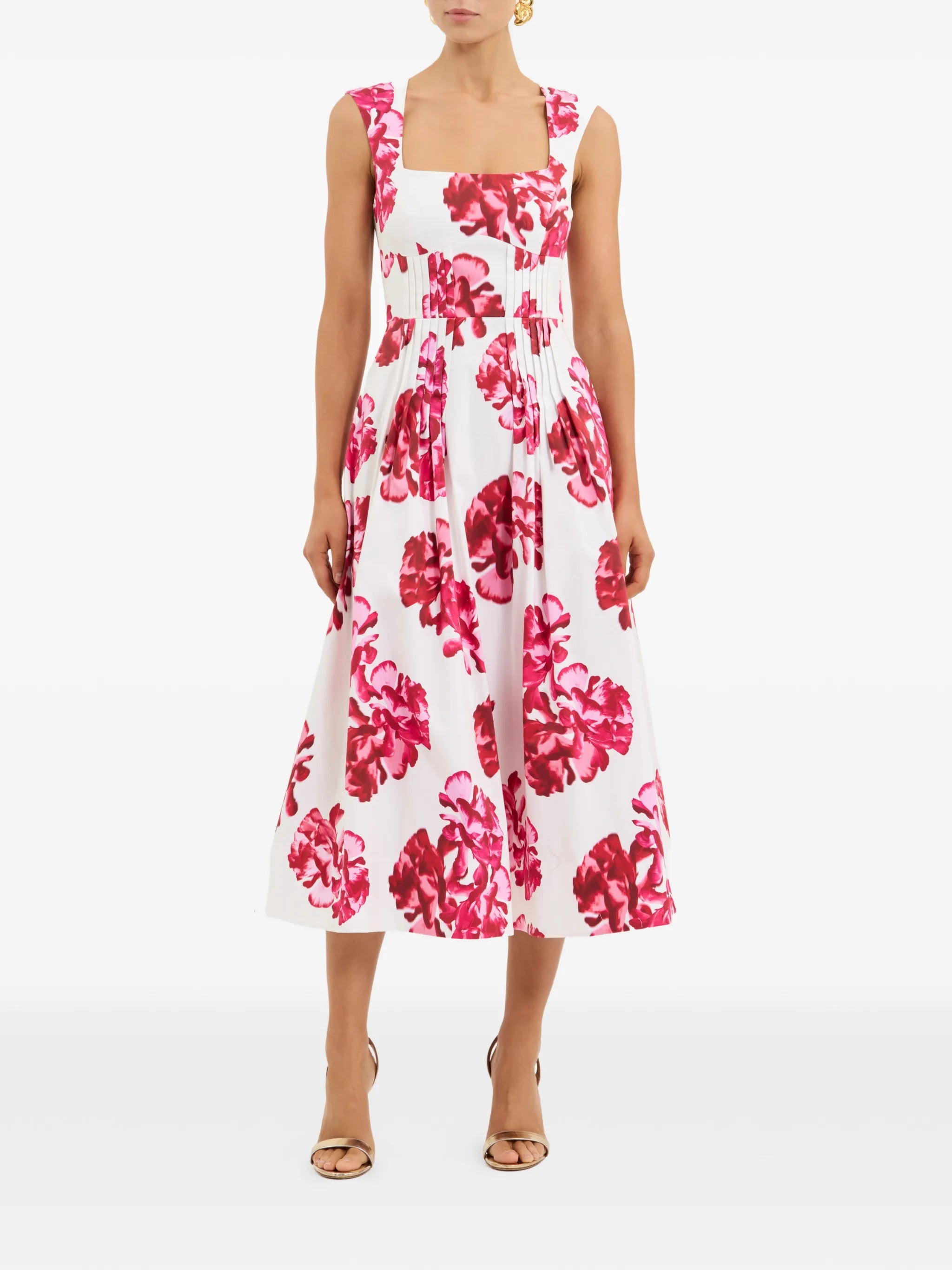 Damask midi dress