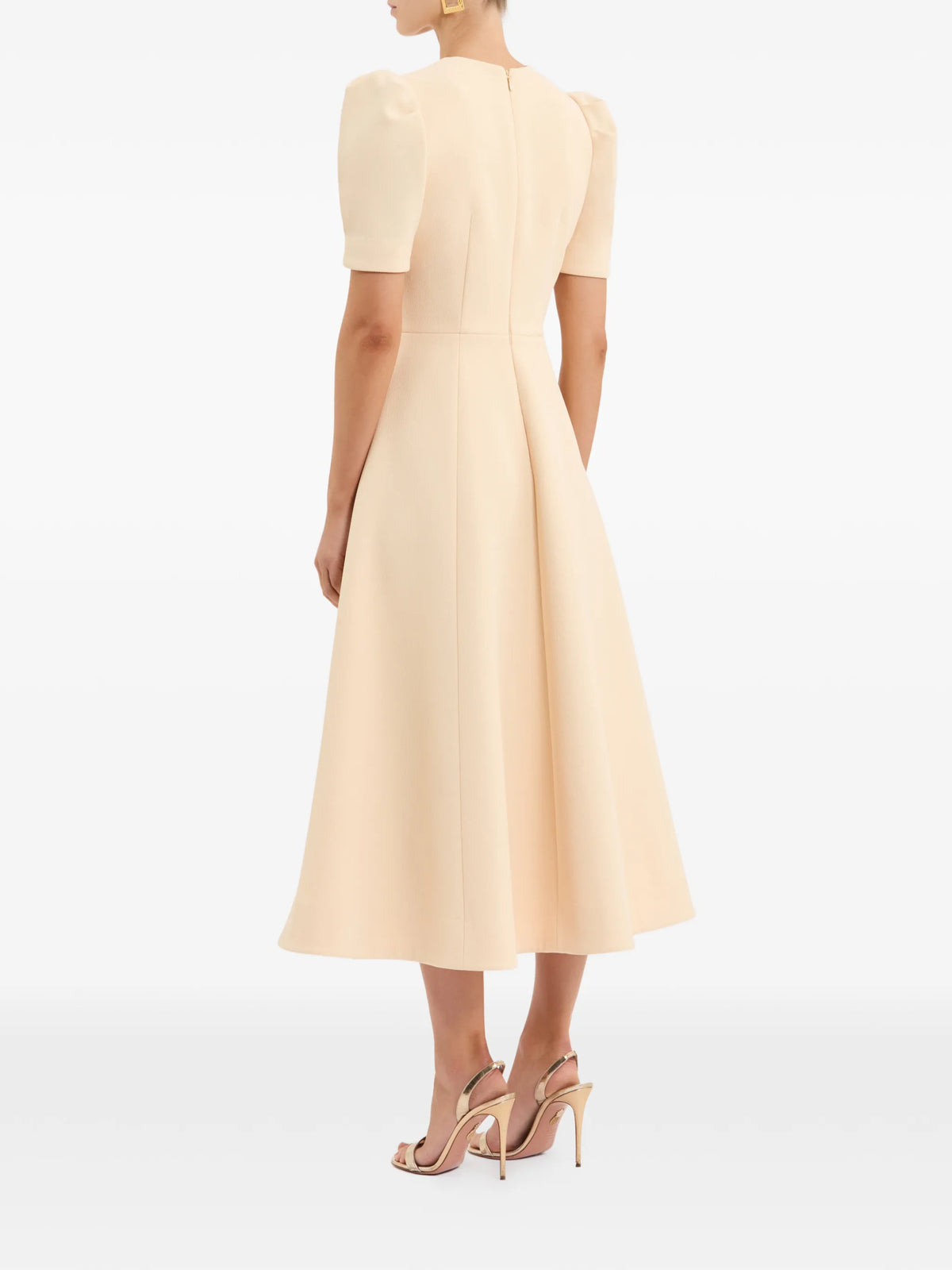 Alexandrite short sleeve midi dress