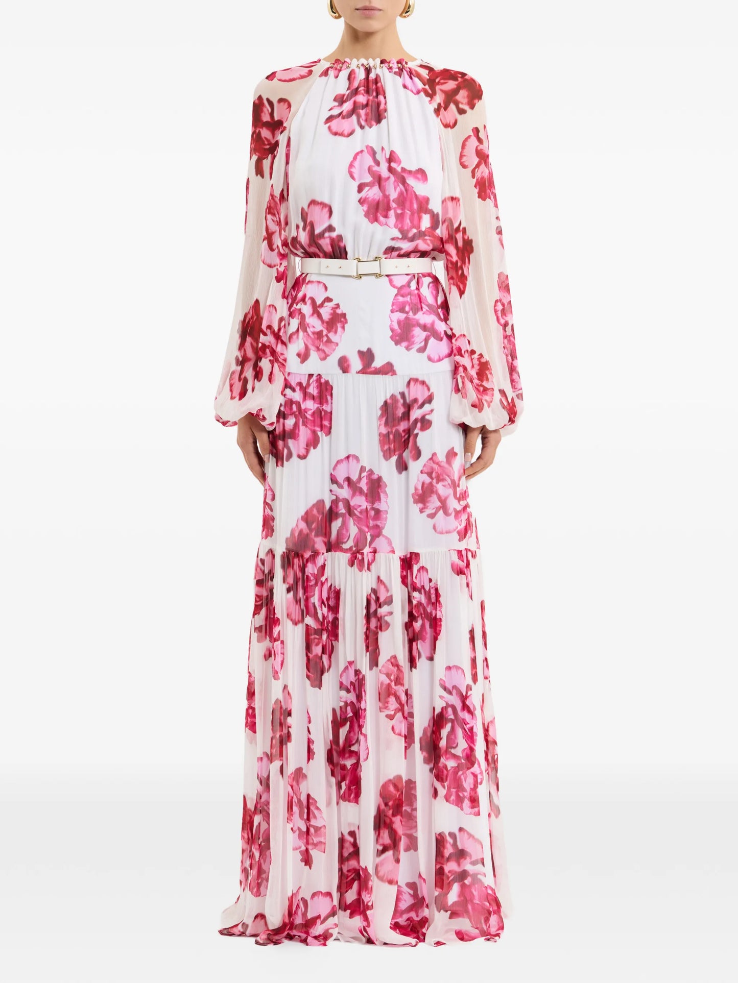 Damask Rose maxi dress