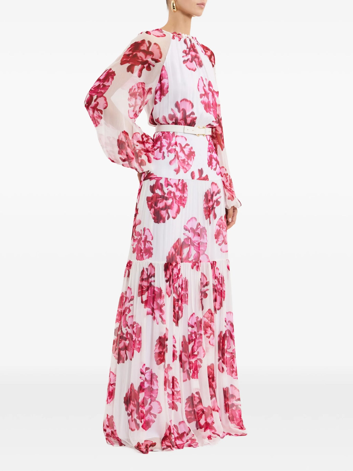 Damask Rose maxi dress