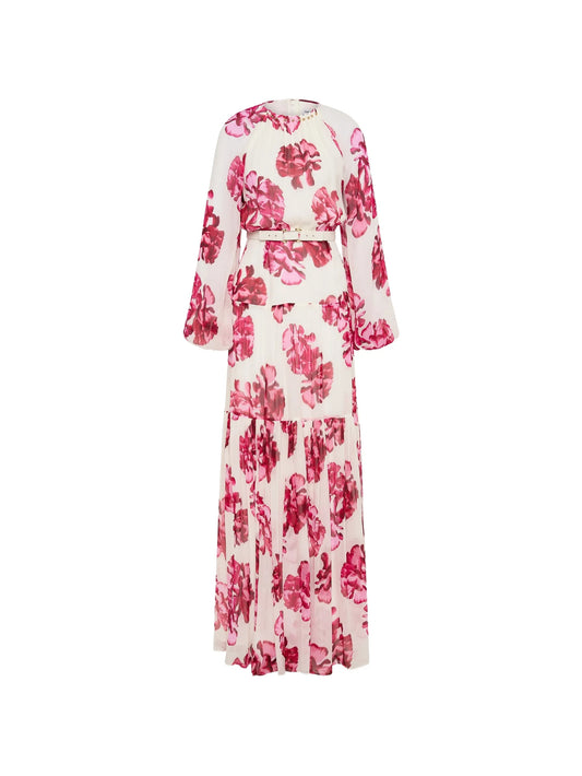 Damask Rose maxi dress