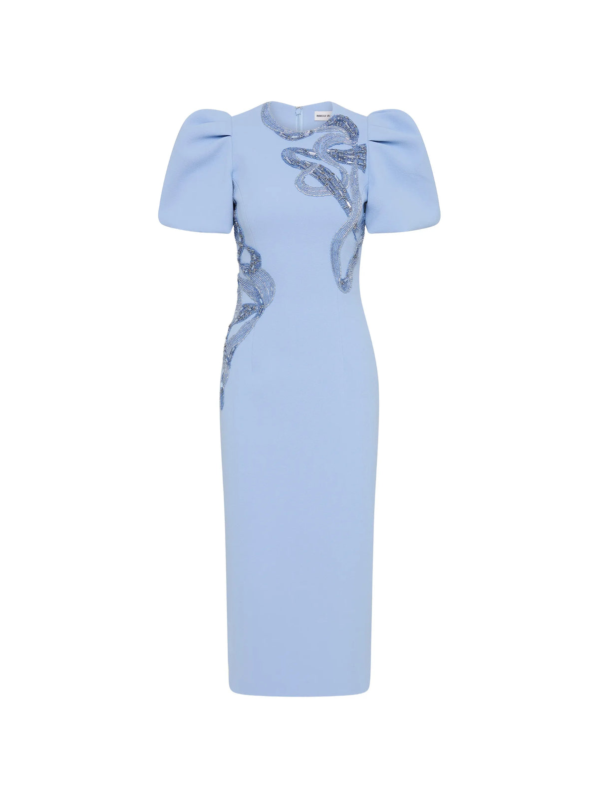 Aylin puff sleeve midi dress