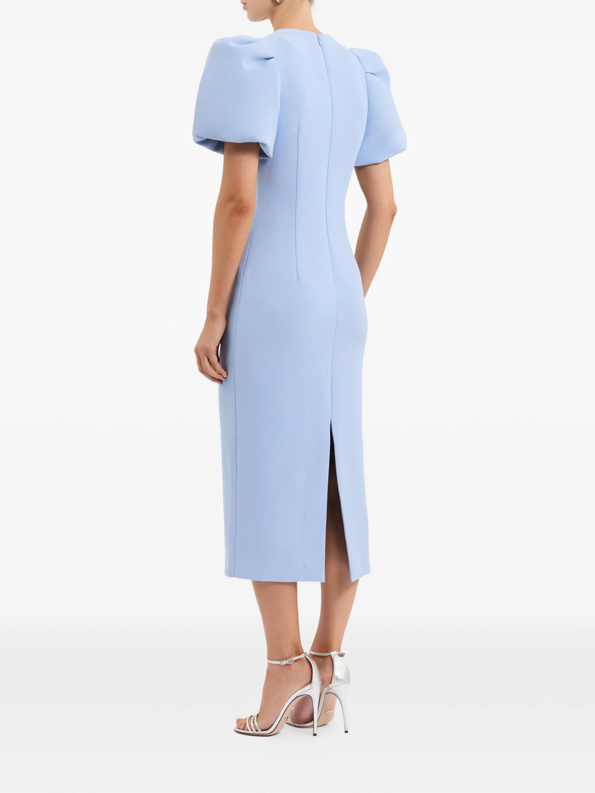 Aylin puff sleeve midi dress