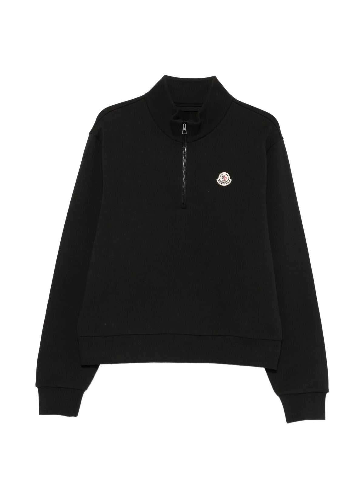 logo cotton zip-up sweatshirt
