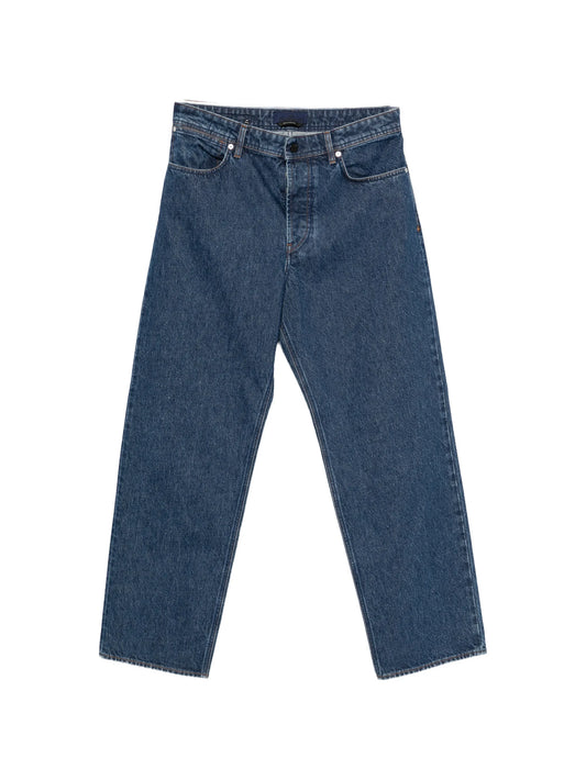 straight-leg jeans