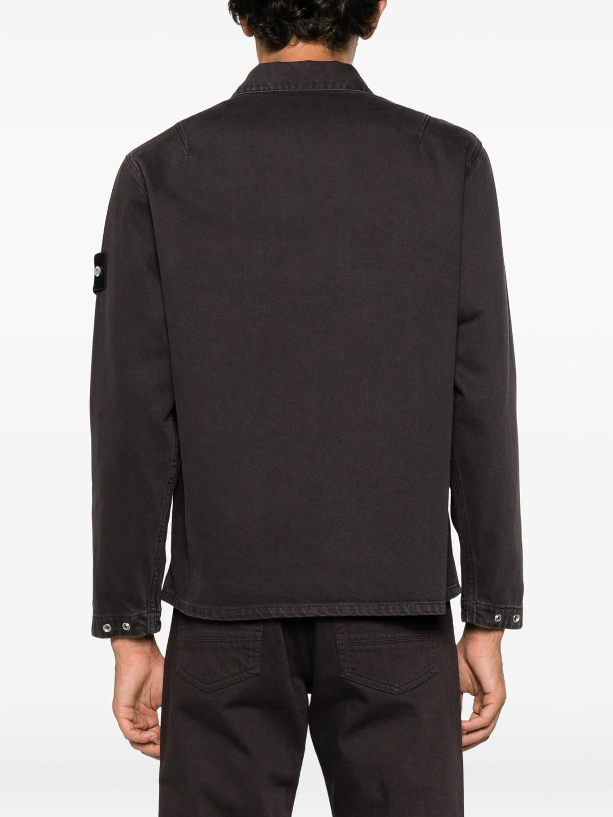 logo-patch zip-up jacket