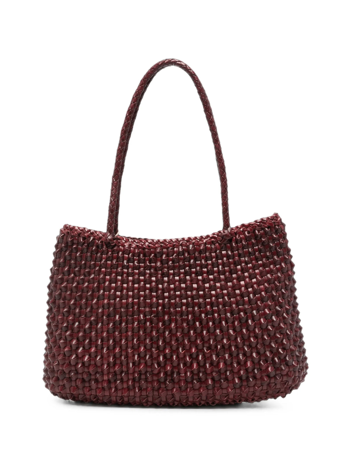 Santa Croce Cactus woven leather shoulder bag