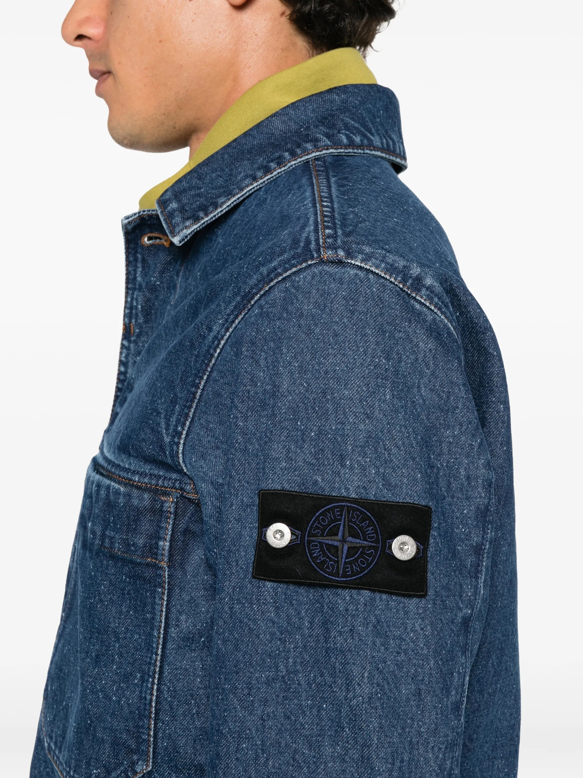 logo-patch denim jacket