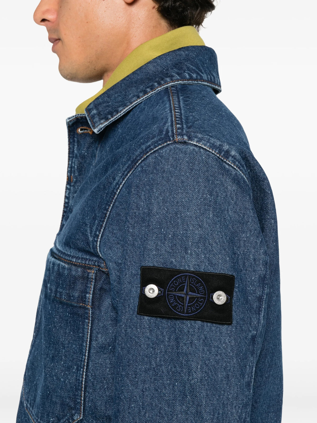 logo-patch denim jacket