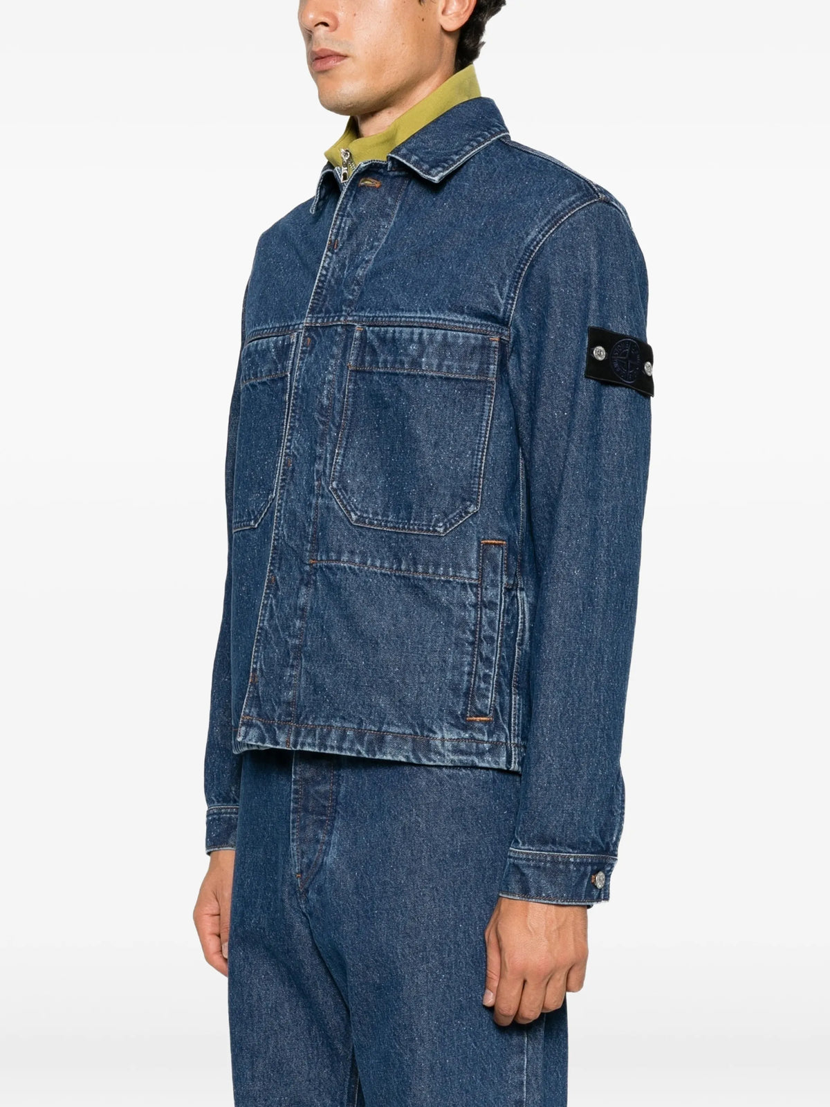 logo-patch denim jacket