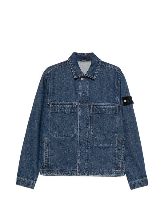 logo-patch denim jacket