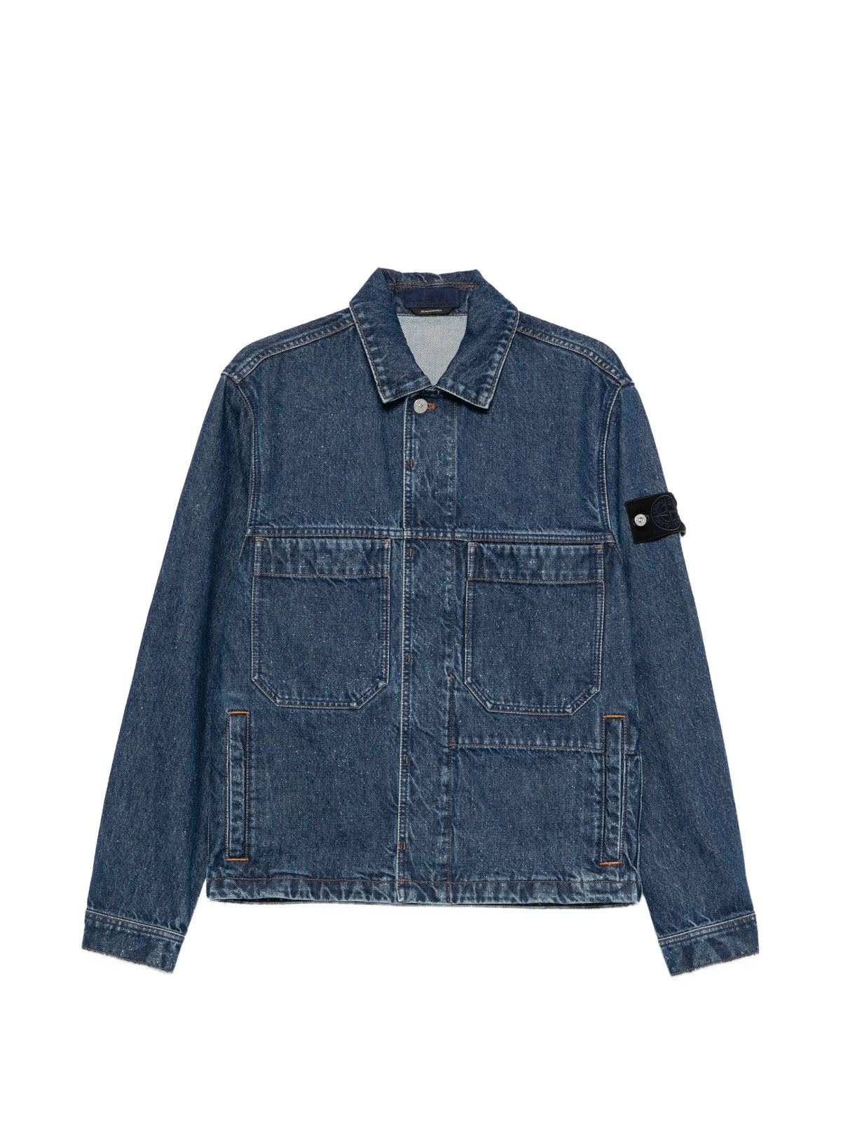 logo-patch denim jacket