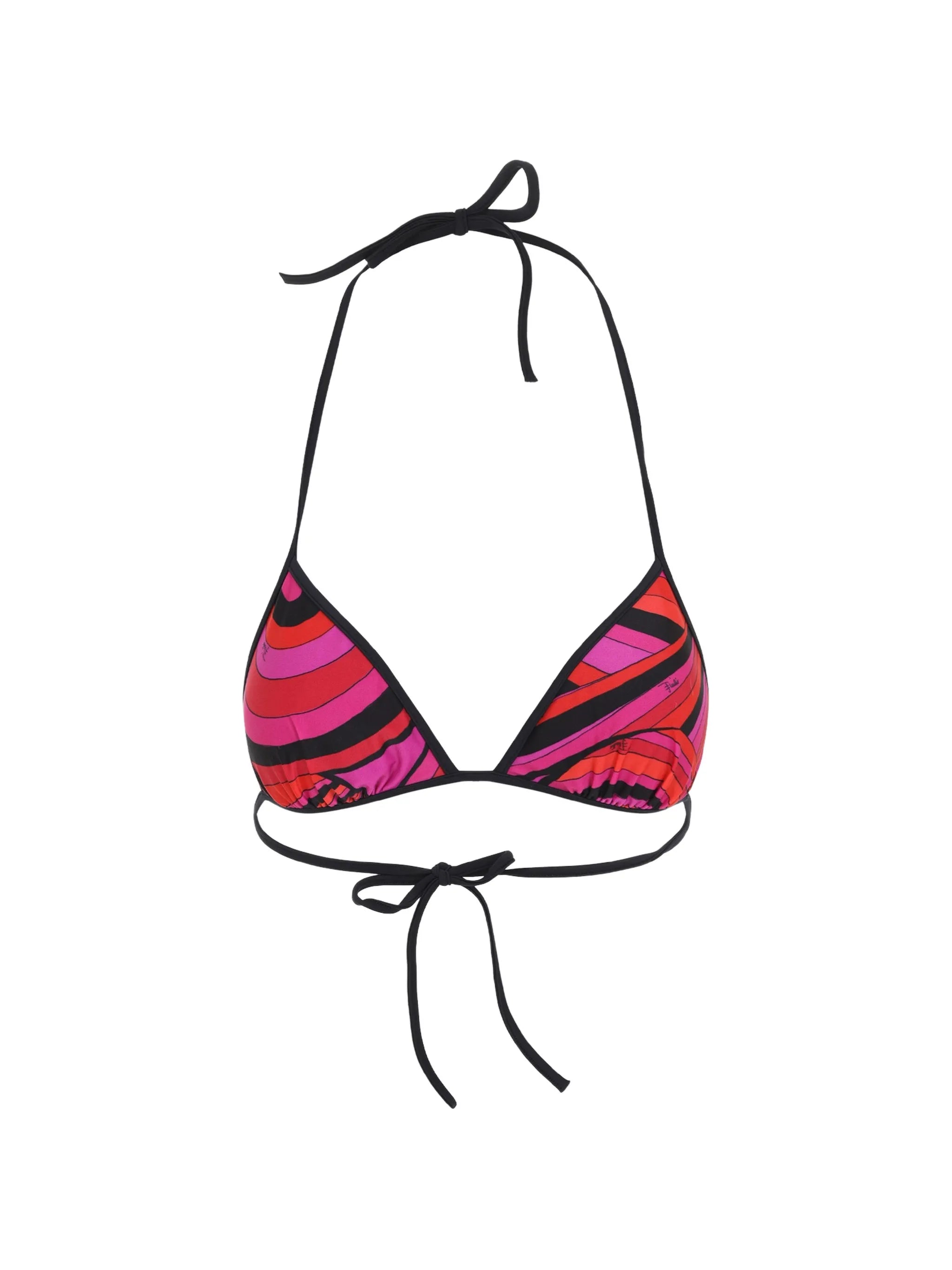 Iride-print triangle bikini