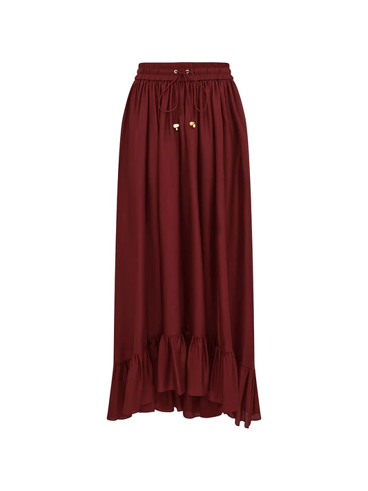 Aster ruffled maxi skirt