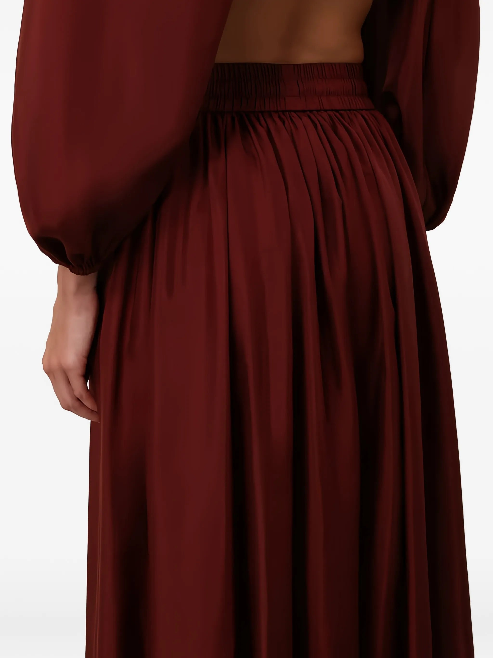 Aster ruffled maxi skirt