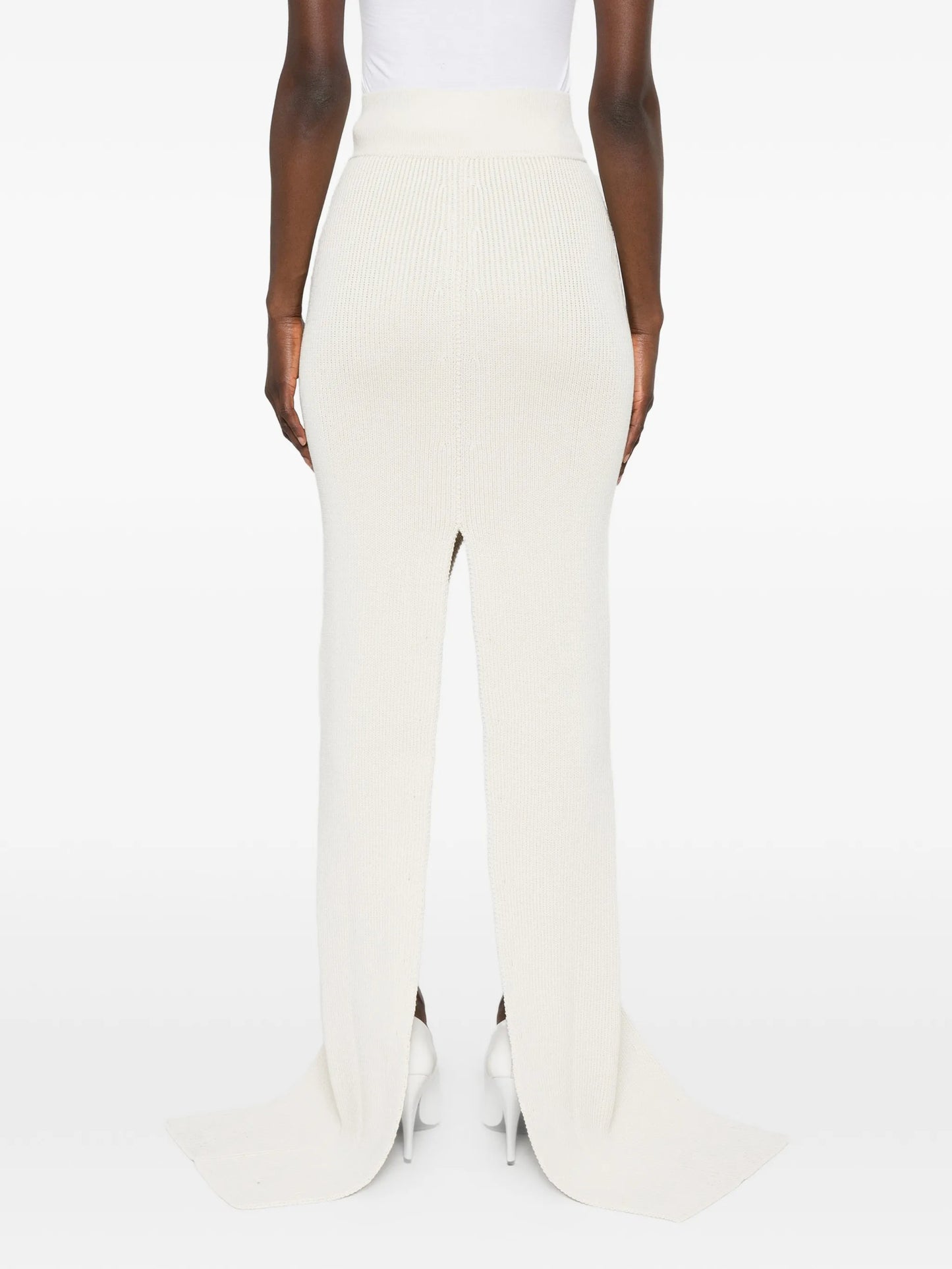 ribbed-knit maxi skirt