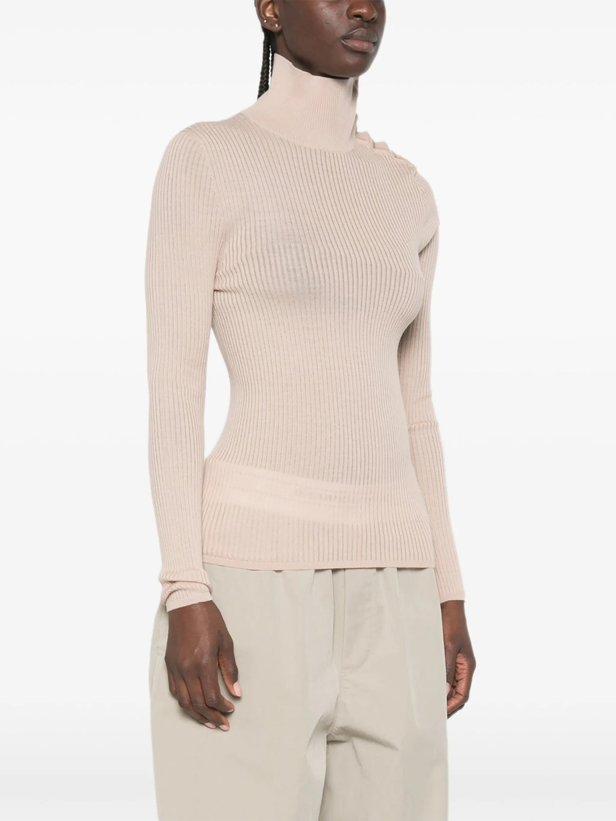 Extrafine textured wool sweater