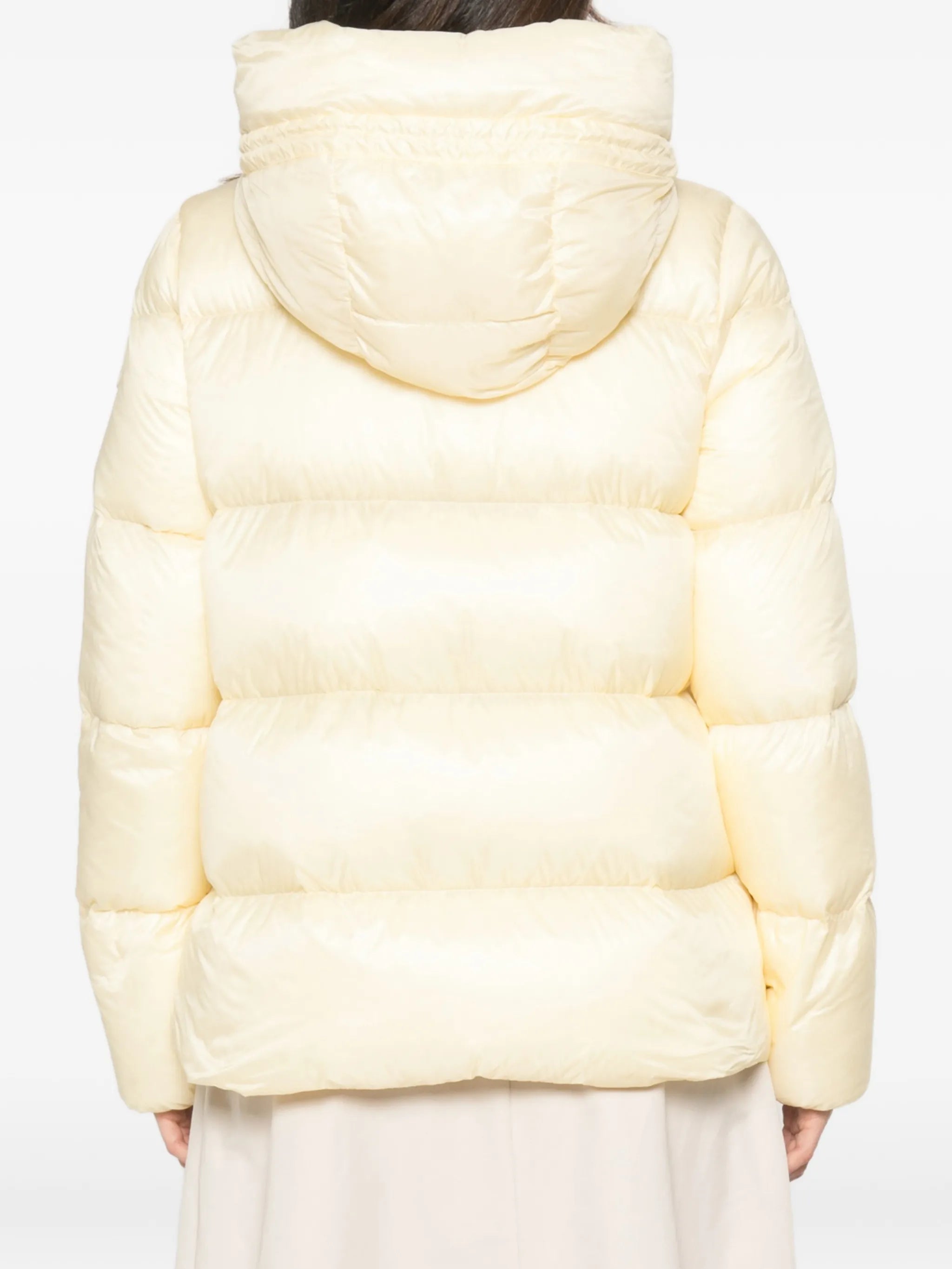 Serittes hooded short down jacket