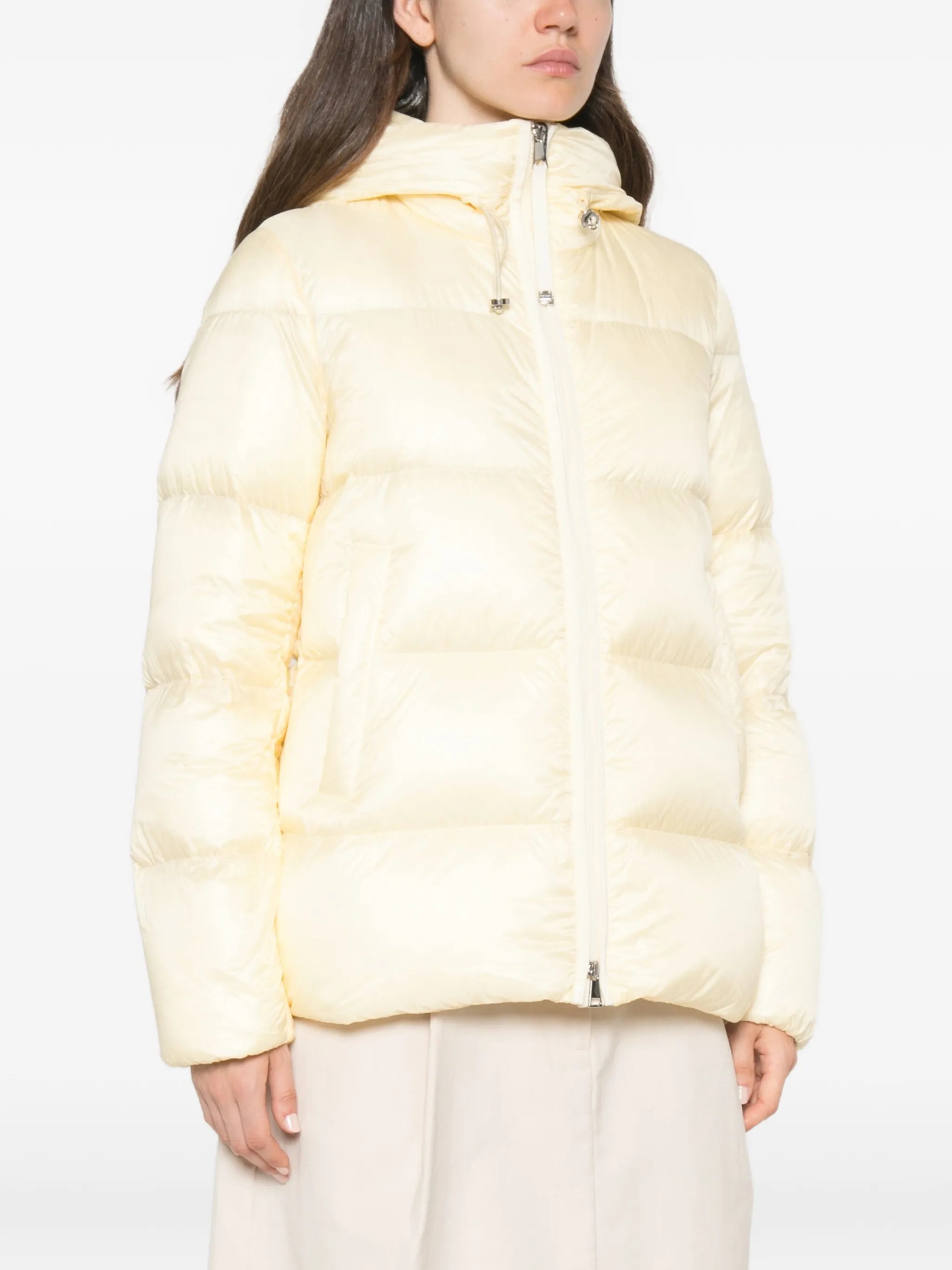 Serittes hooded short down jacket
