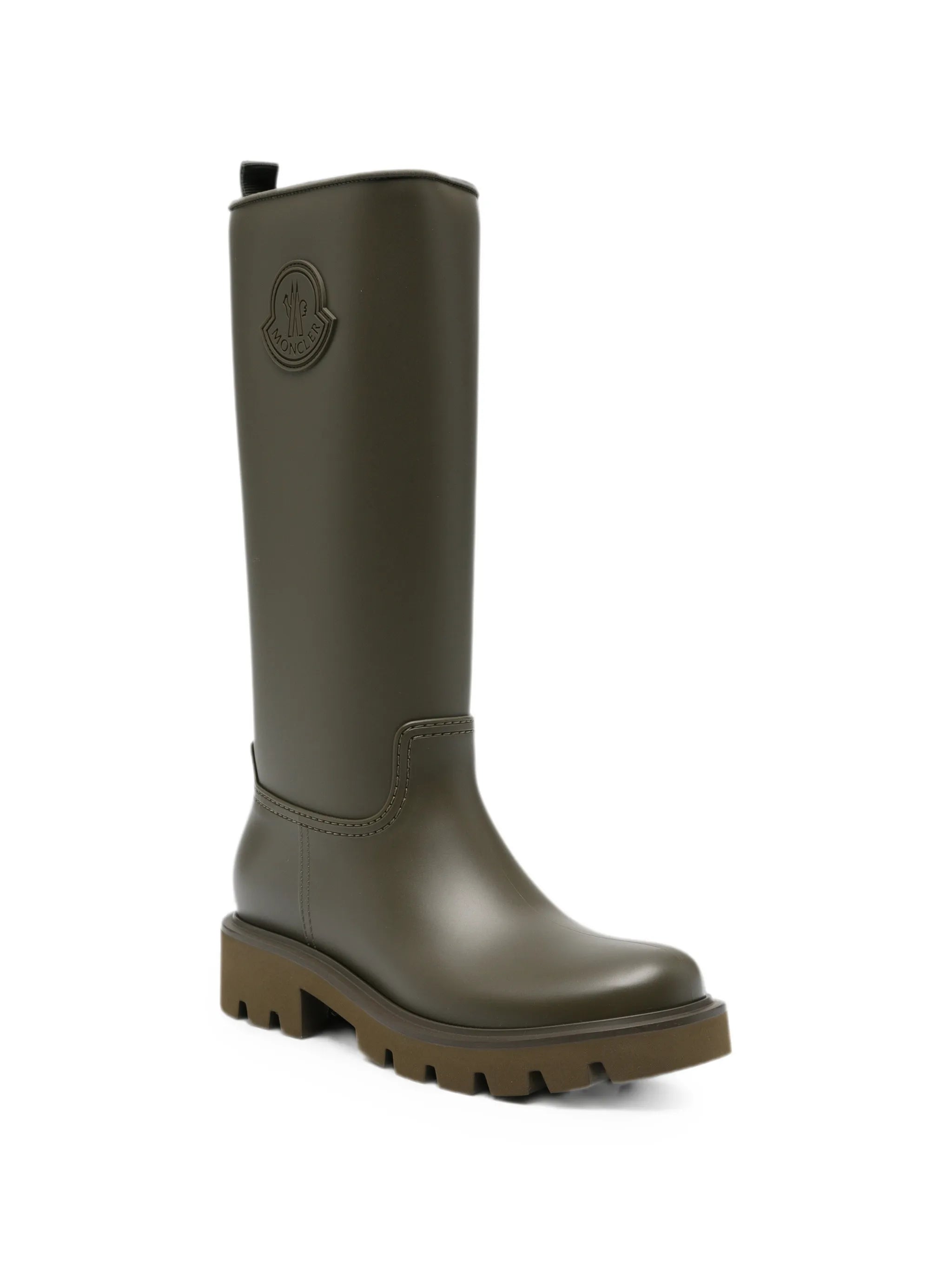 Kickstream logo-patch rain boots