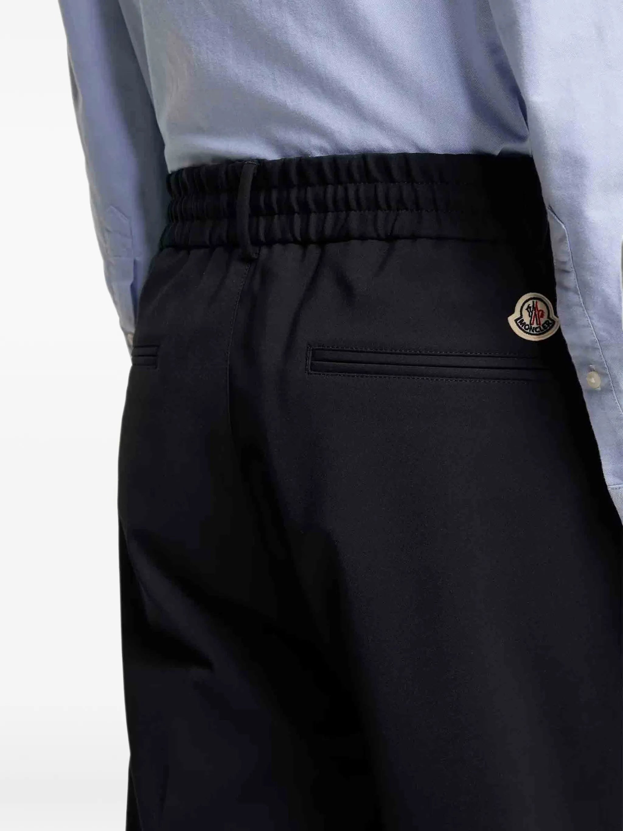 tailored cotton blend trousers