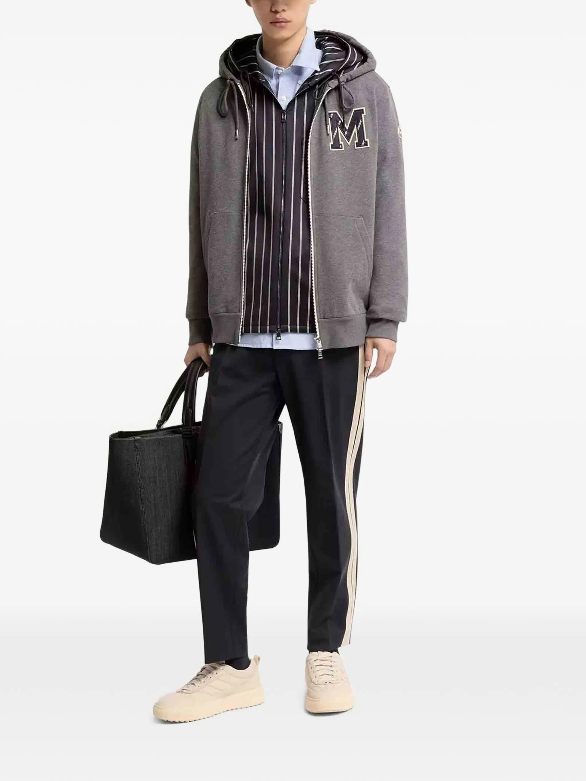 tailored cotton blend trousers