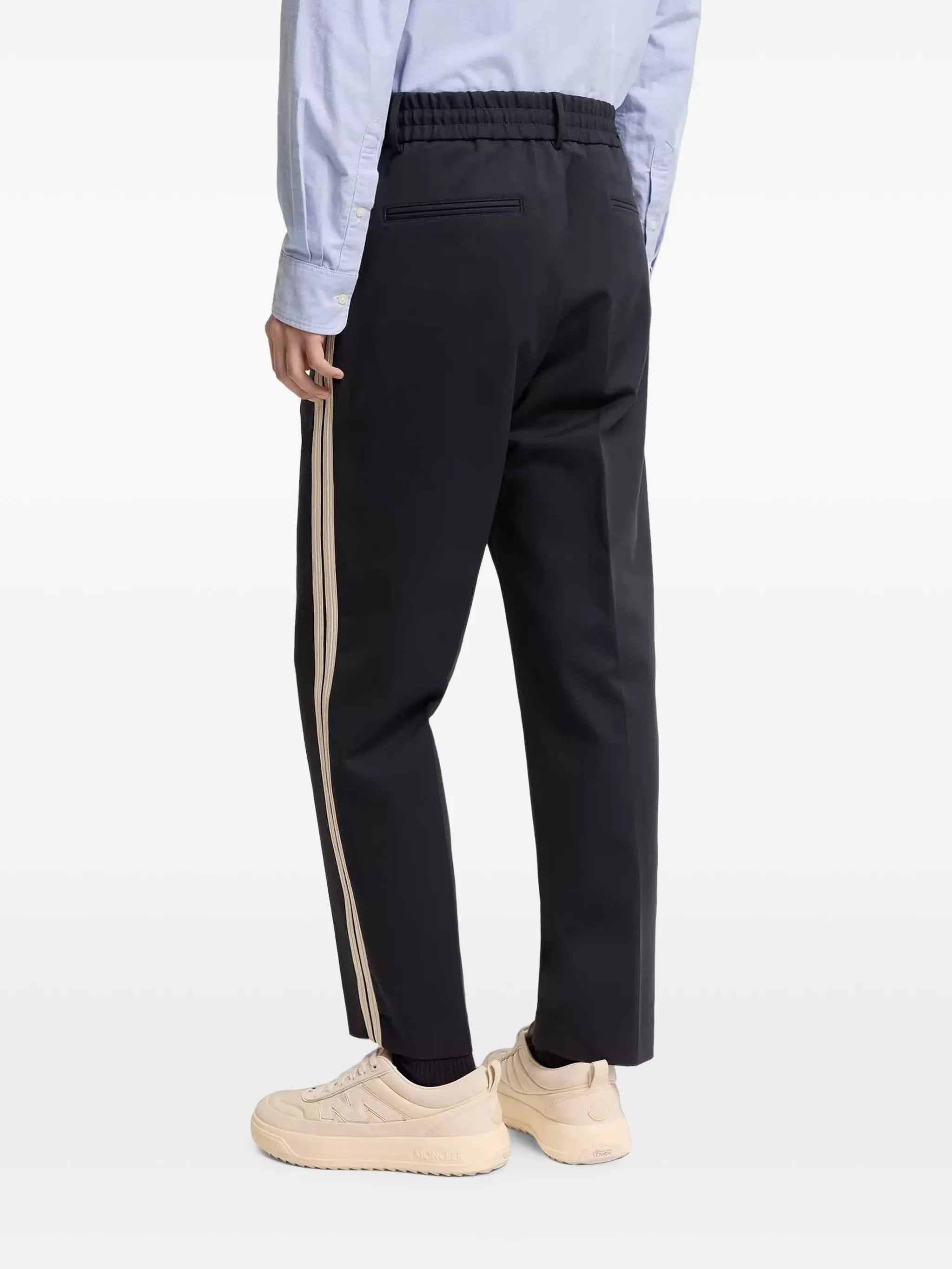tailored cotton blend trousers