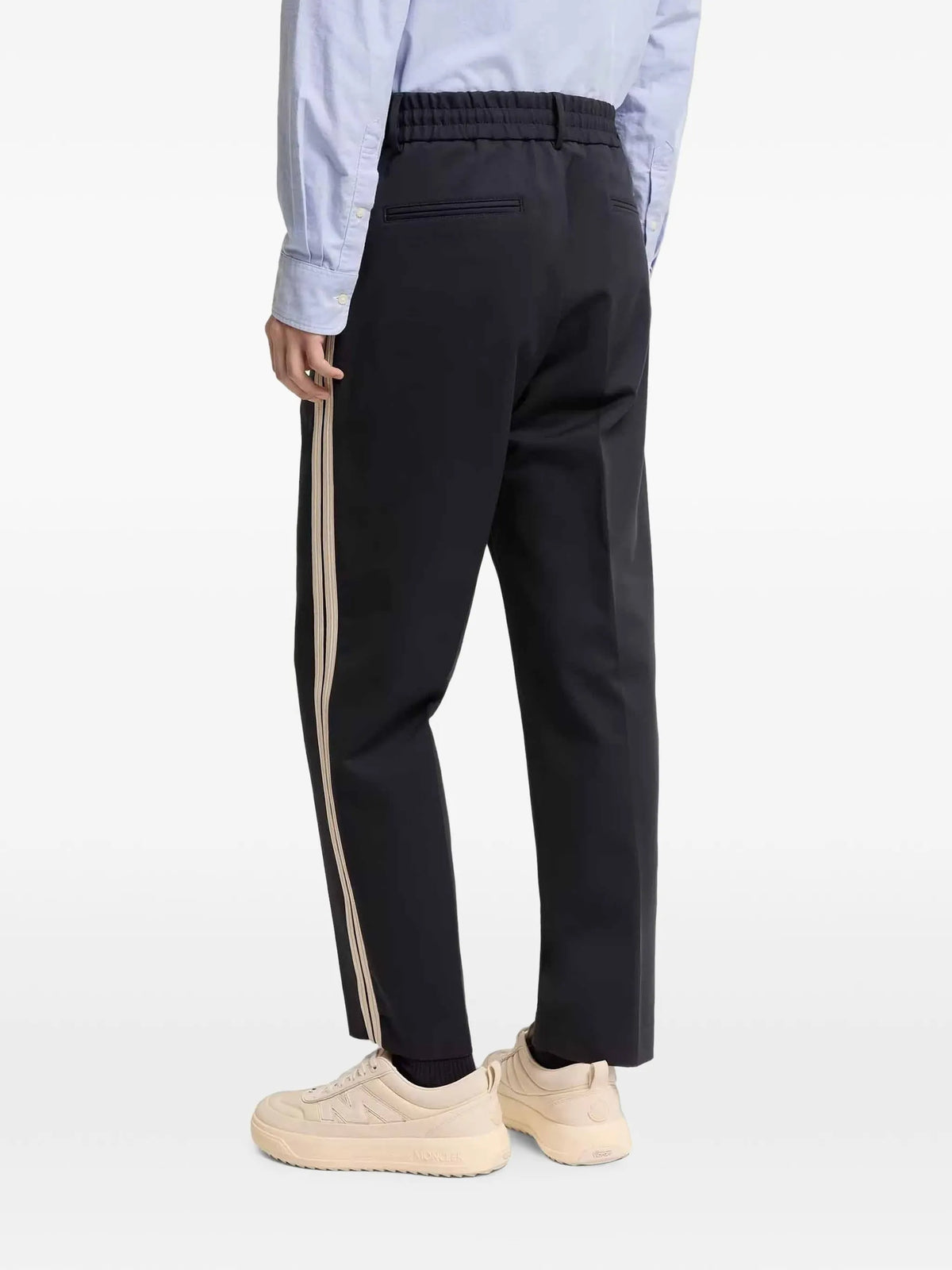 tailored cotton blend trousers