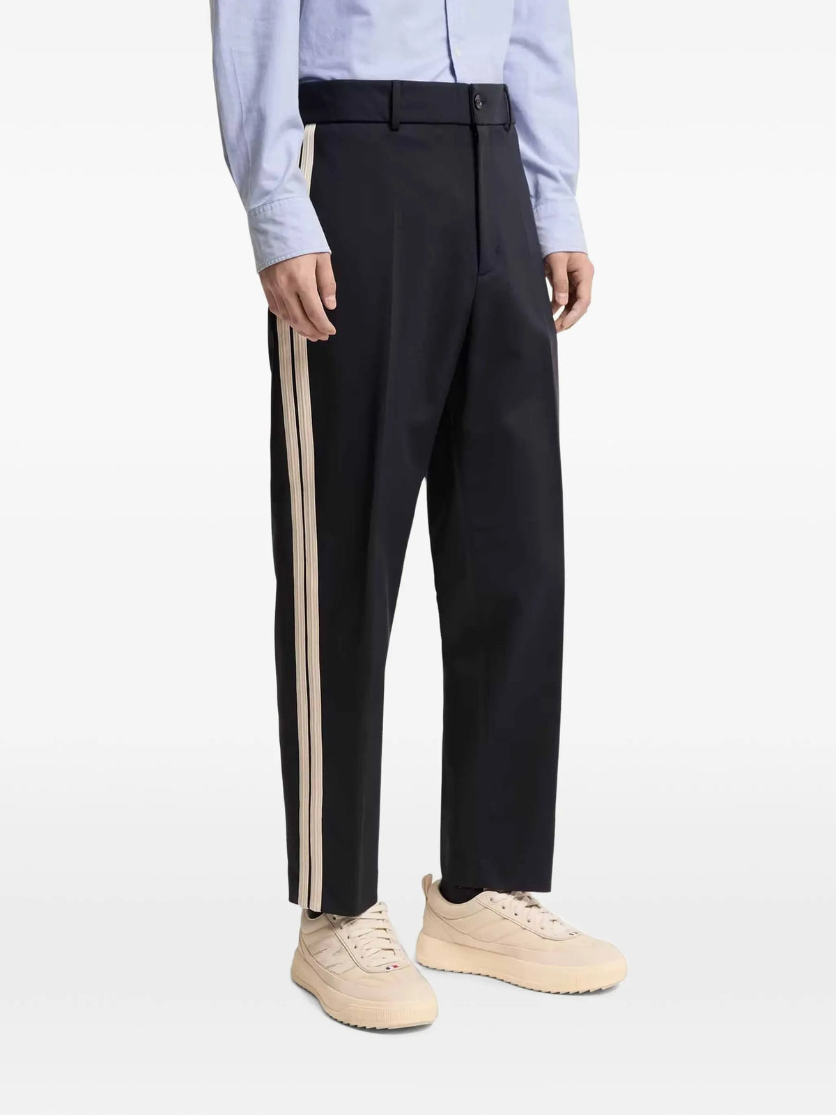 tailored cotton blend trousers