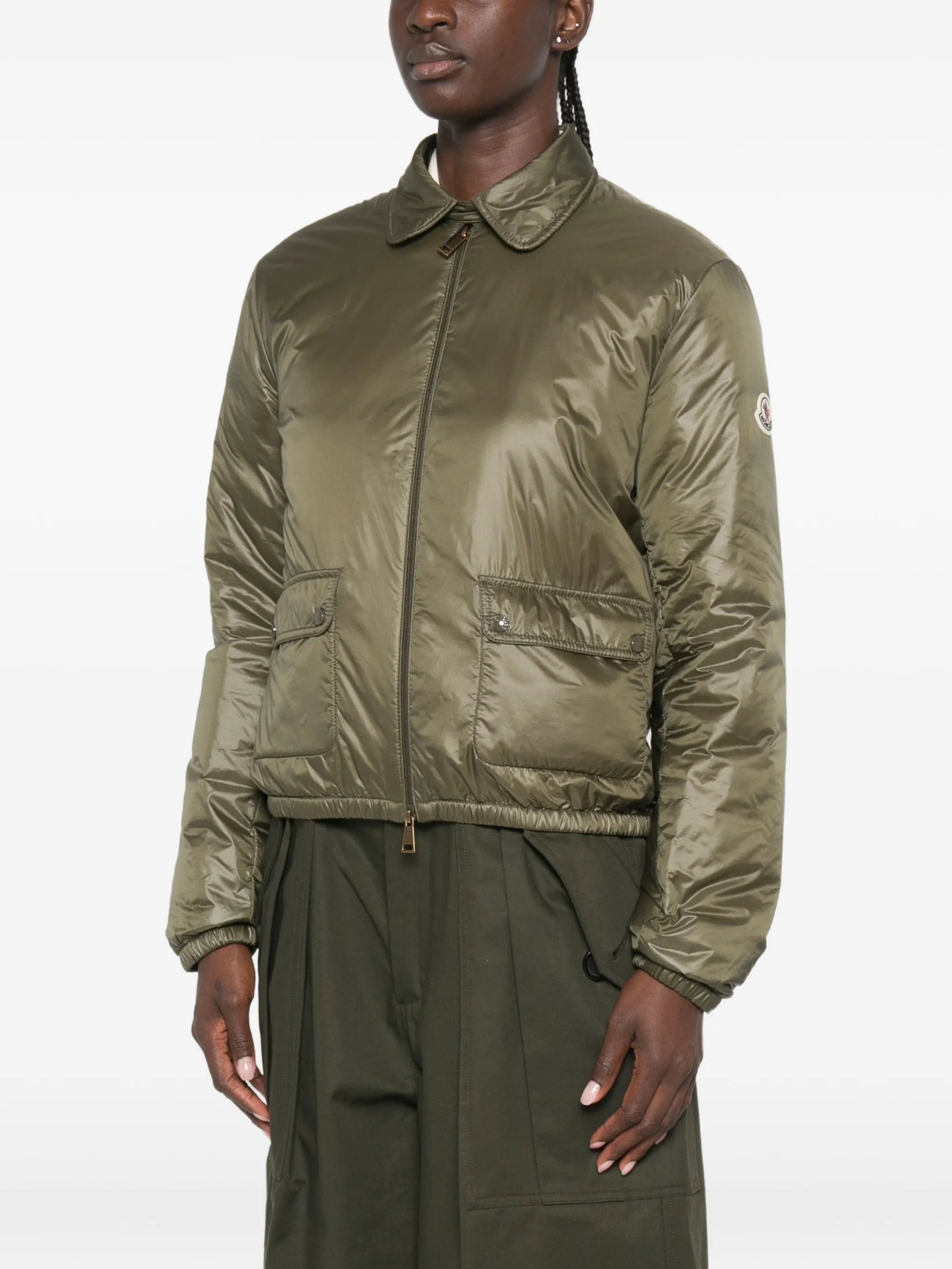 Lanset packable short down shirt jacket
